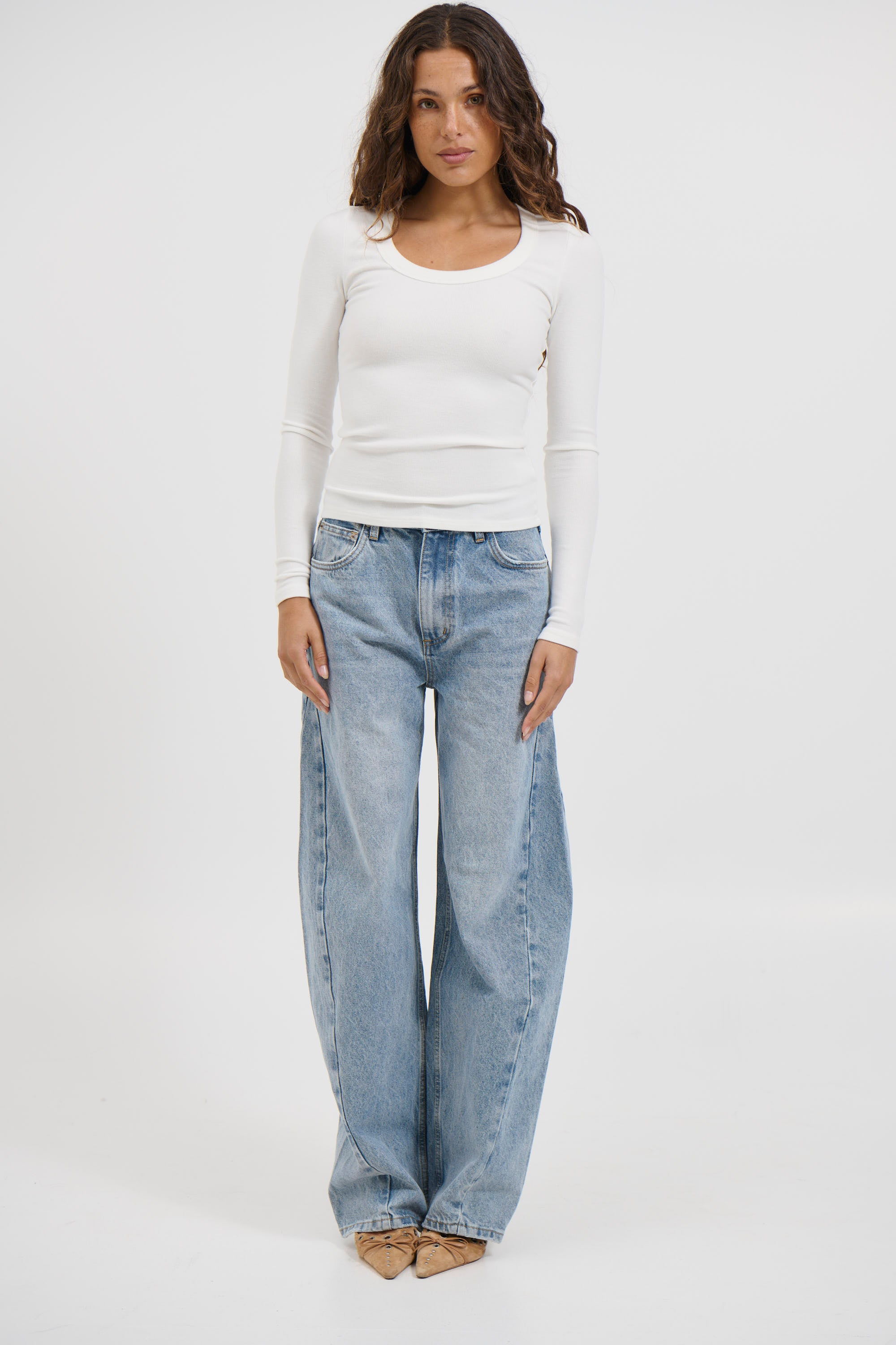 Giselle Long Sleeve White