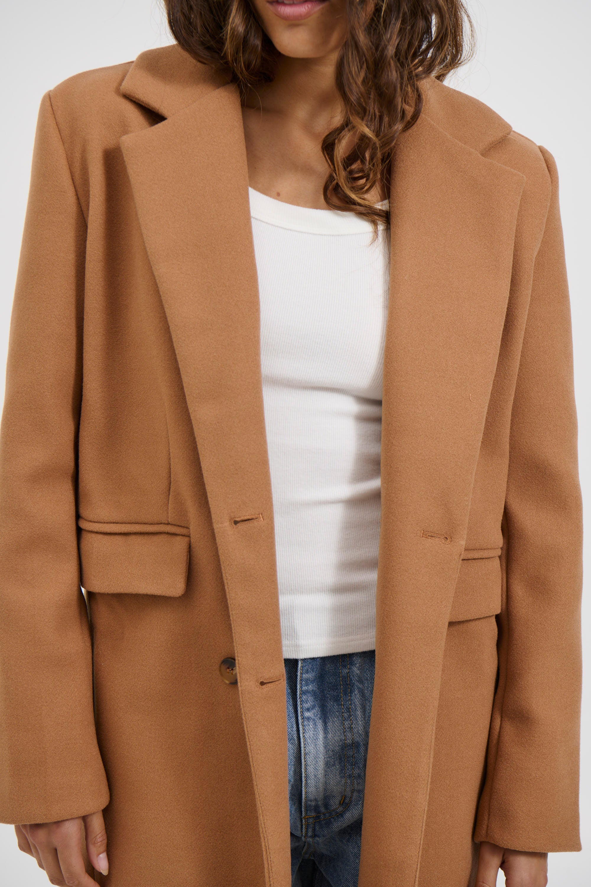 Alexia Coat Tan - FINAL SALE