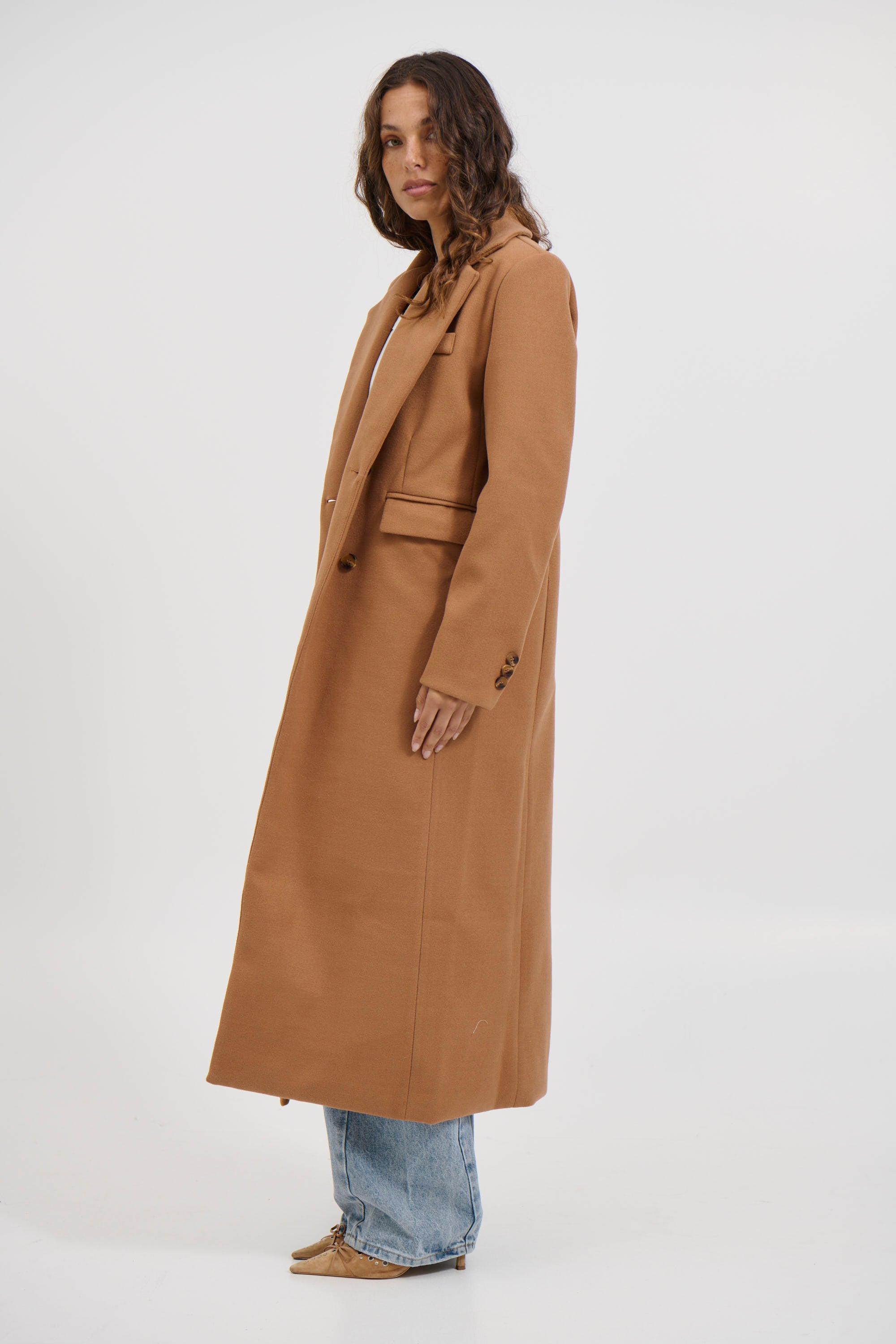 Alexia Coat Tan - FINAL SALE