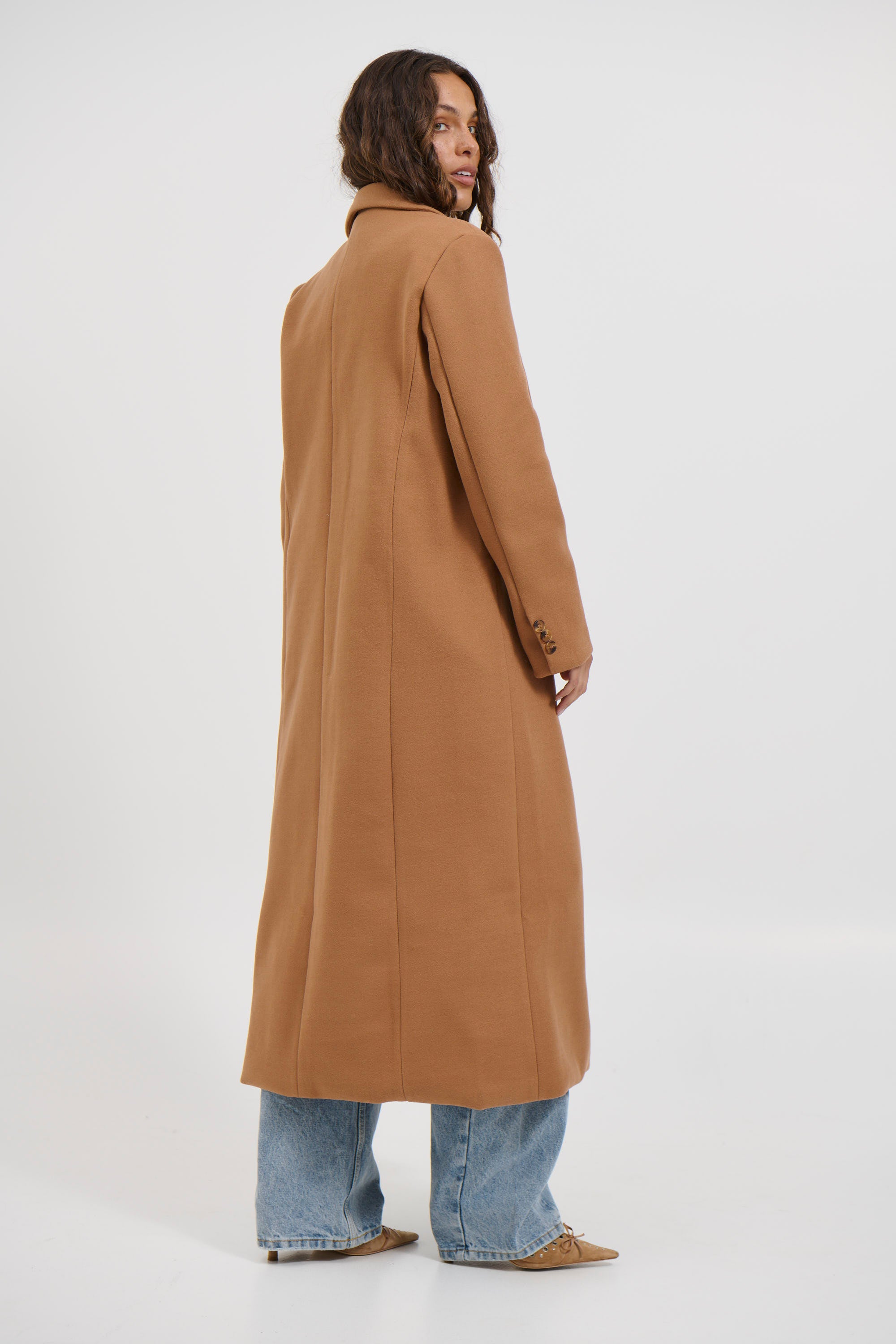 Alexia Coat Tan - FINAL SALE