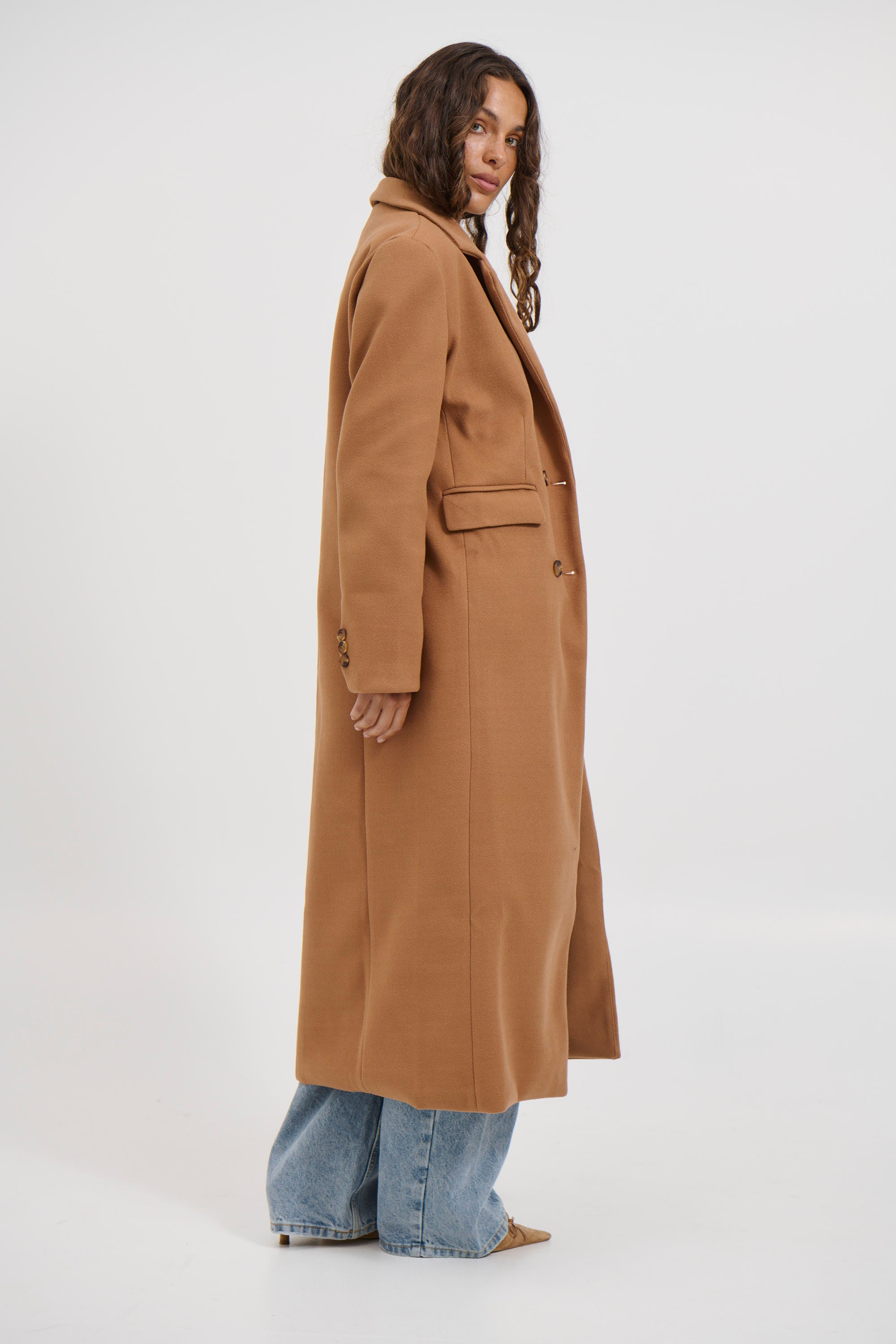 Alexia Coat Tan - FINAL SALE