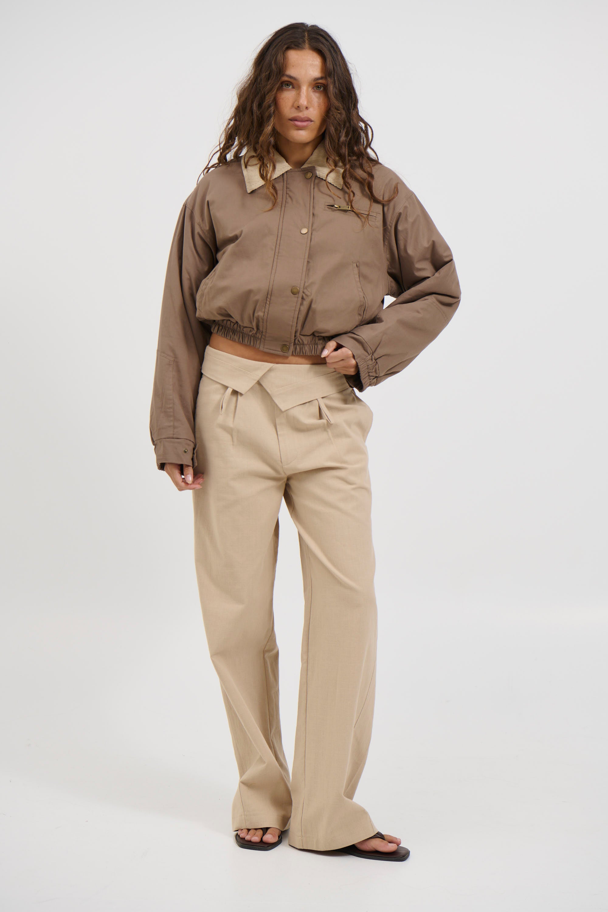 Jesse Bomber Jacket Mocha - FINAL SALE