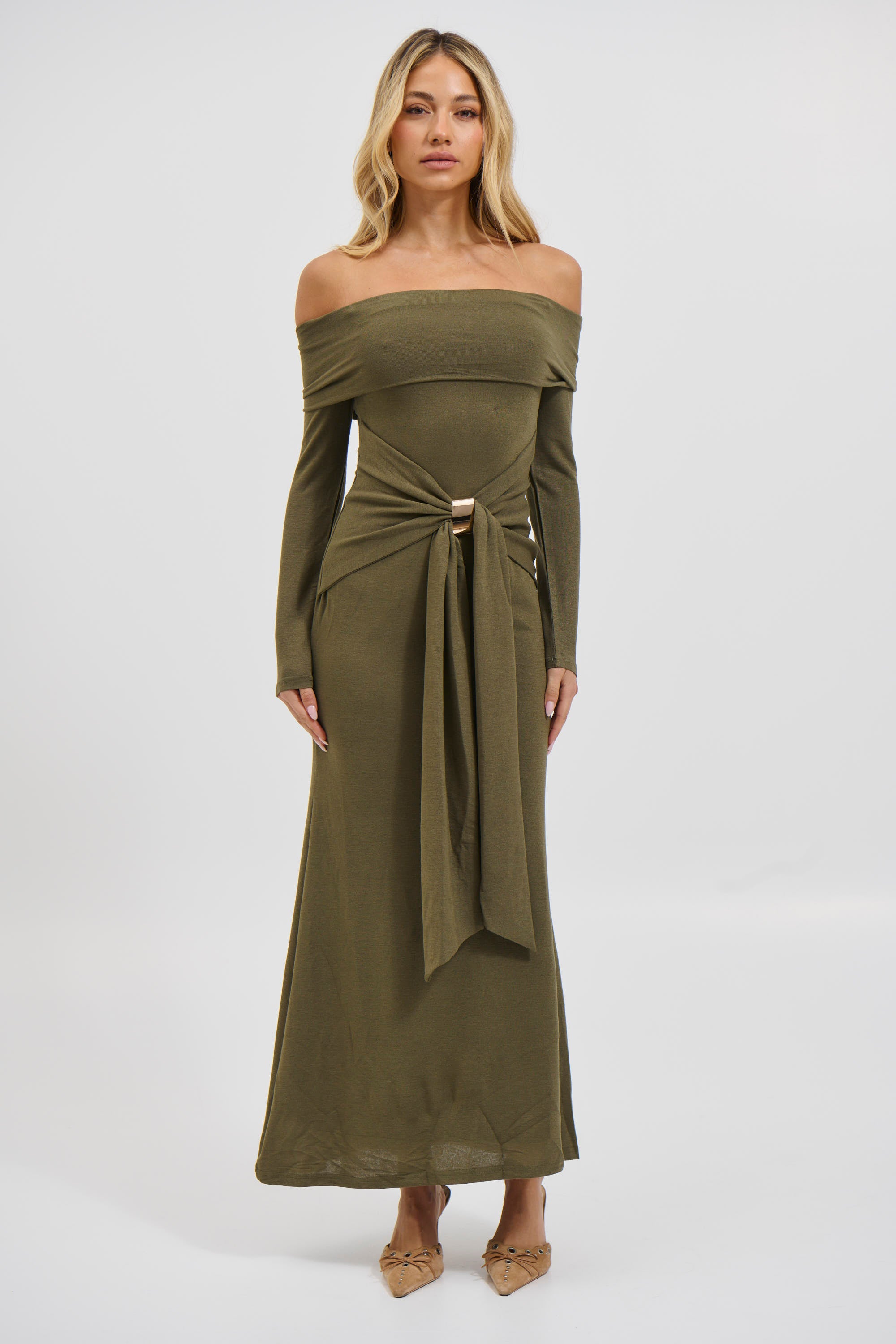 Waiora Maxi Dress Olive