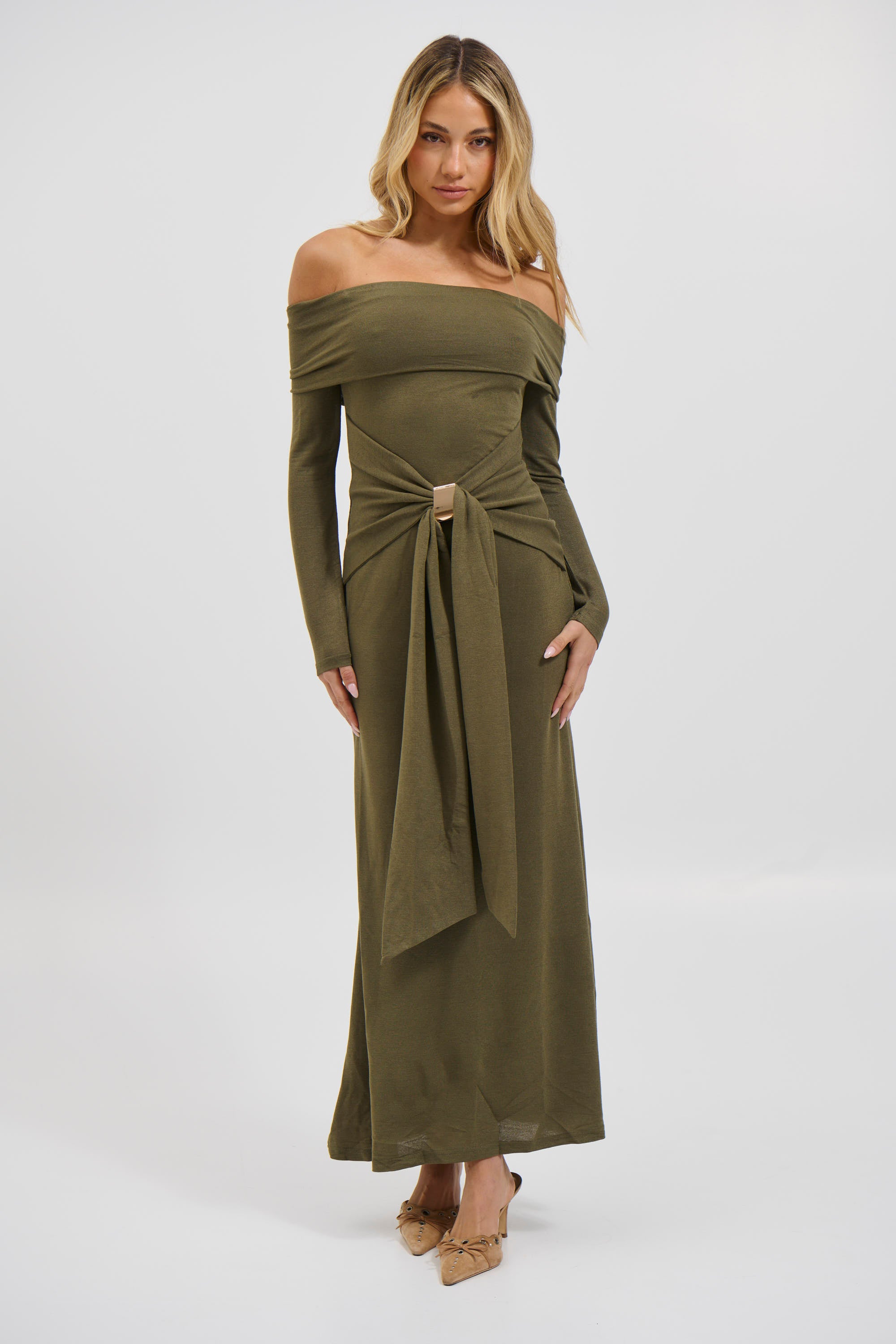Waiora Maxi Dress Olive