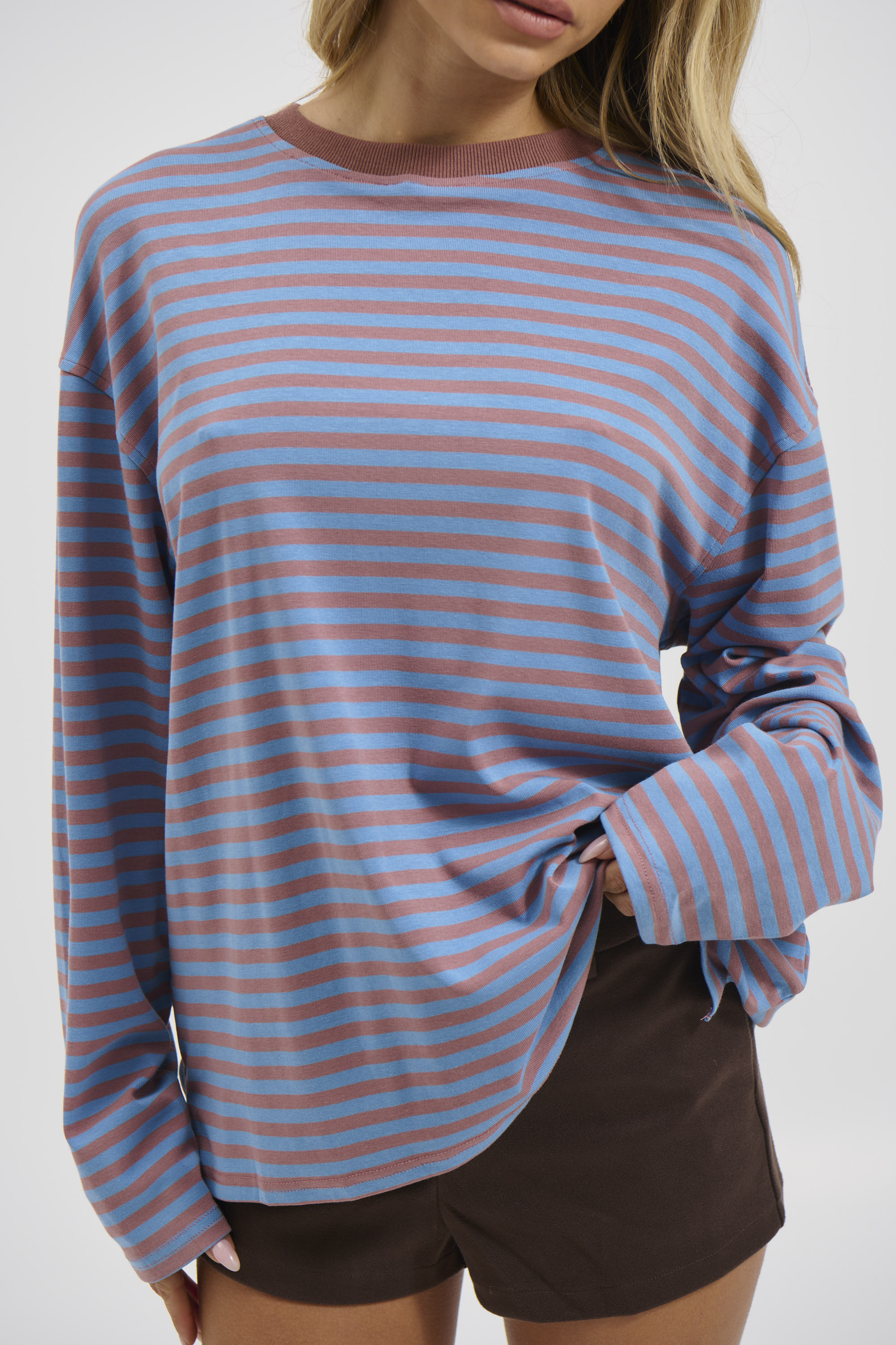 Asher Long Sleeve Chocolate