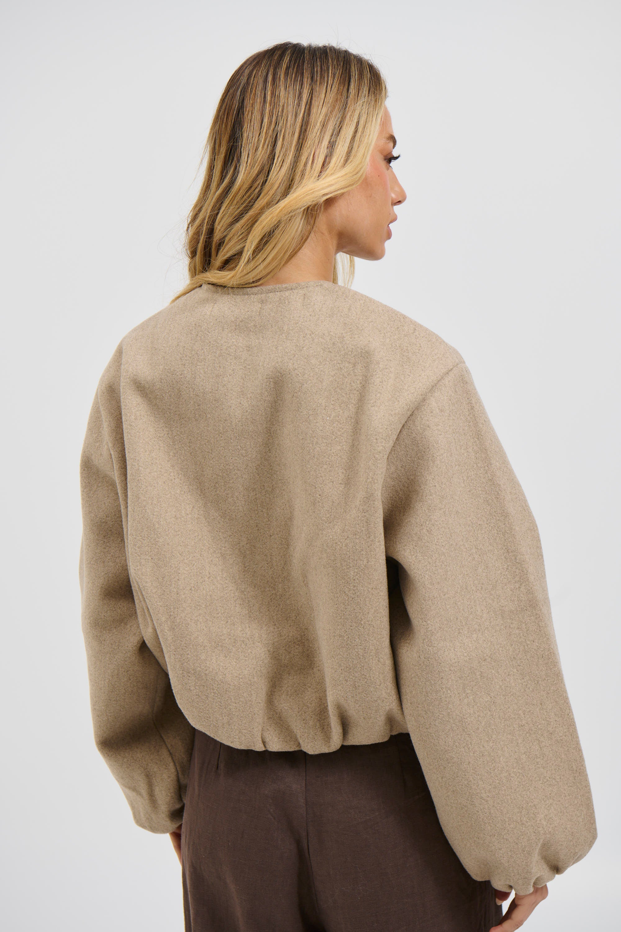 Nella Bomber Jacket Beige