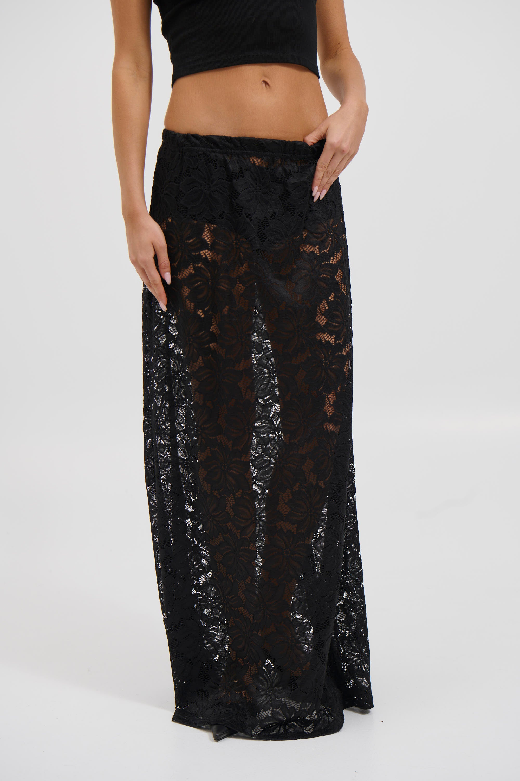 Amora Lace Skirt Black - FINAL SALE