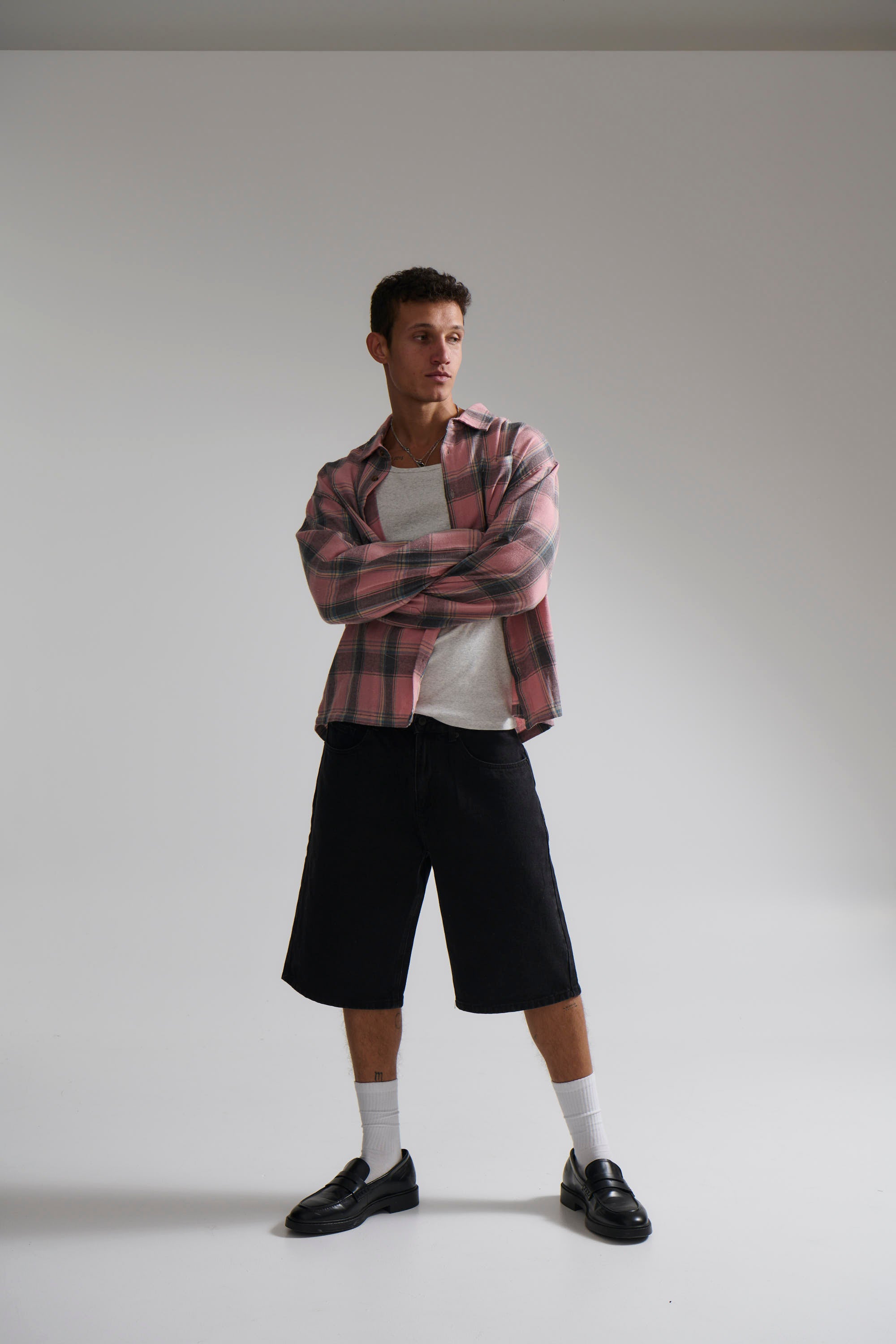 Brooklyn Check Shirt Salmon