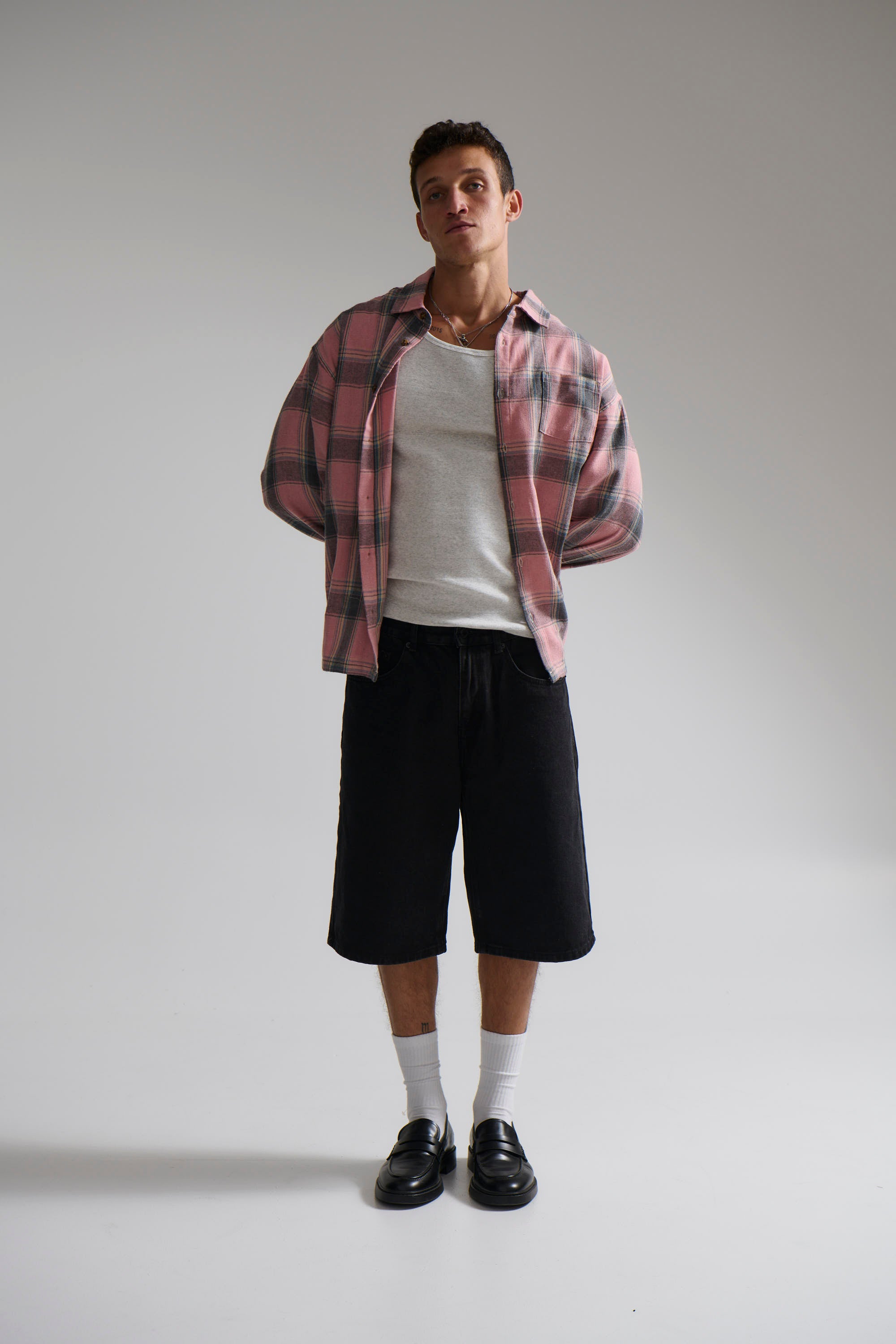Brooklyn Check Shirt Salmon