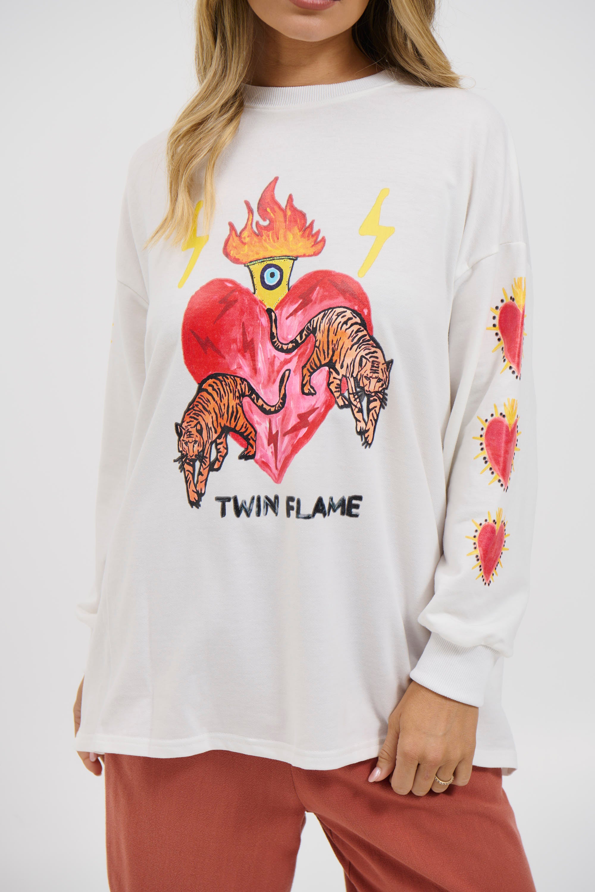 Twin Flame Top White
