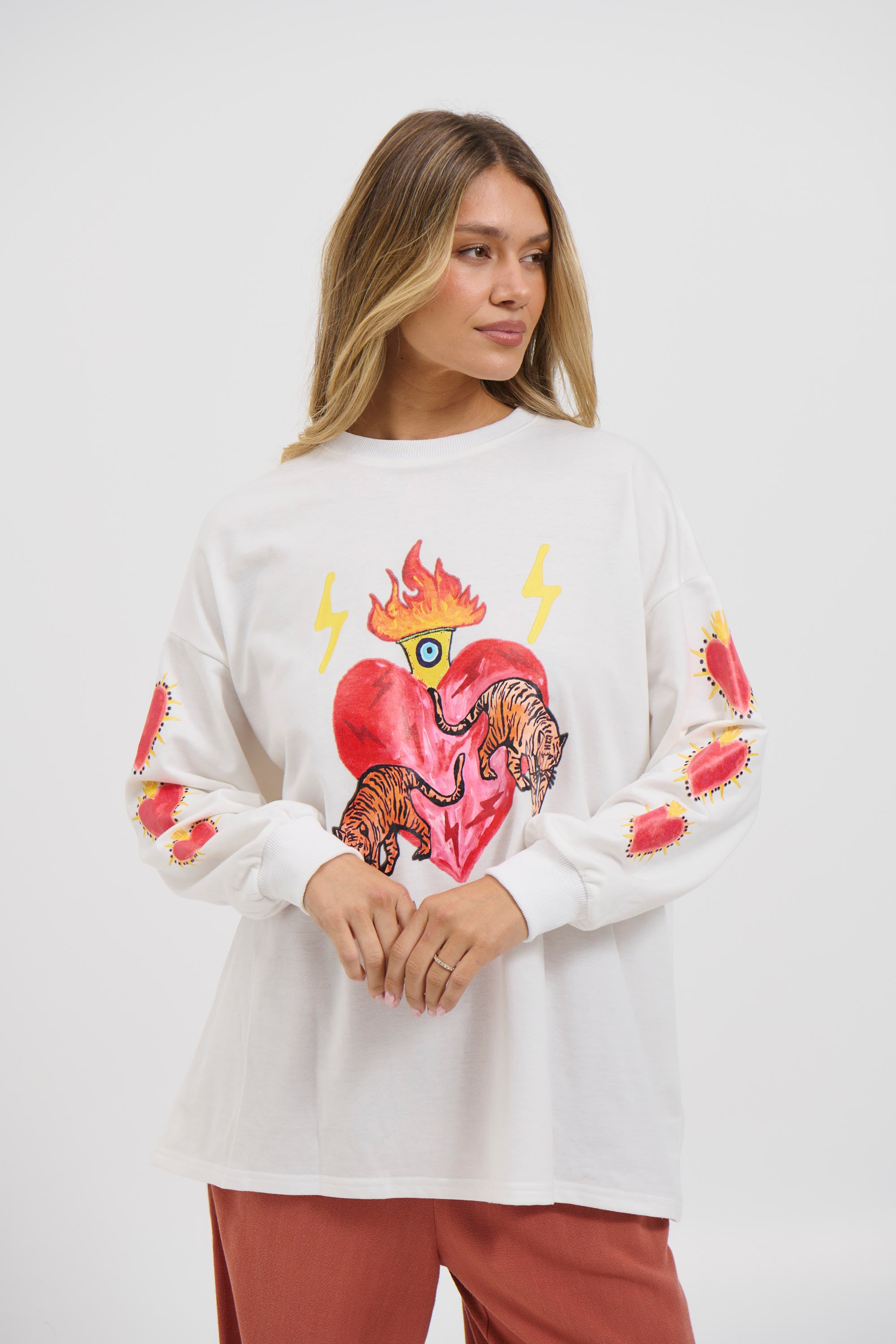 Twin Flame Top White