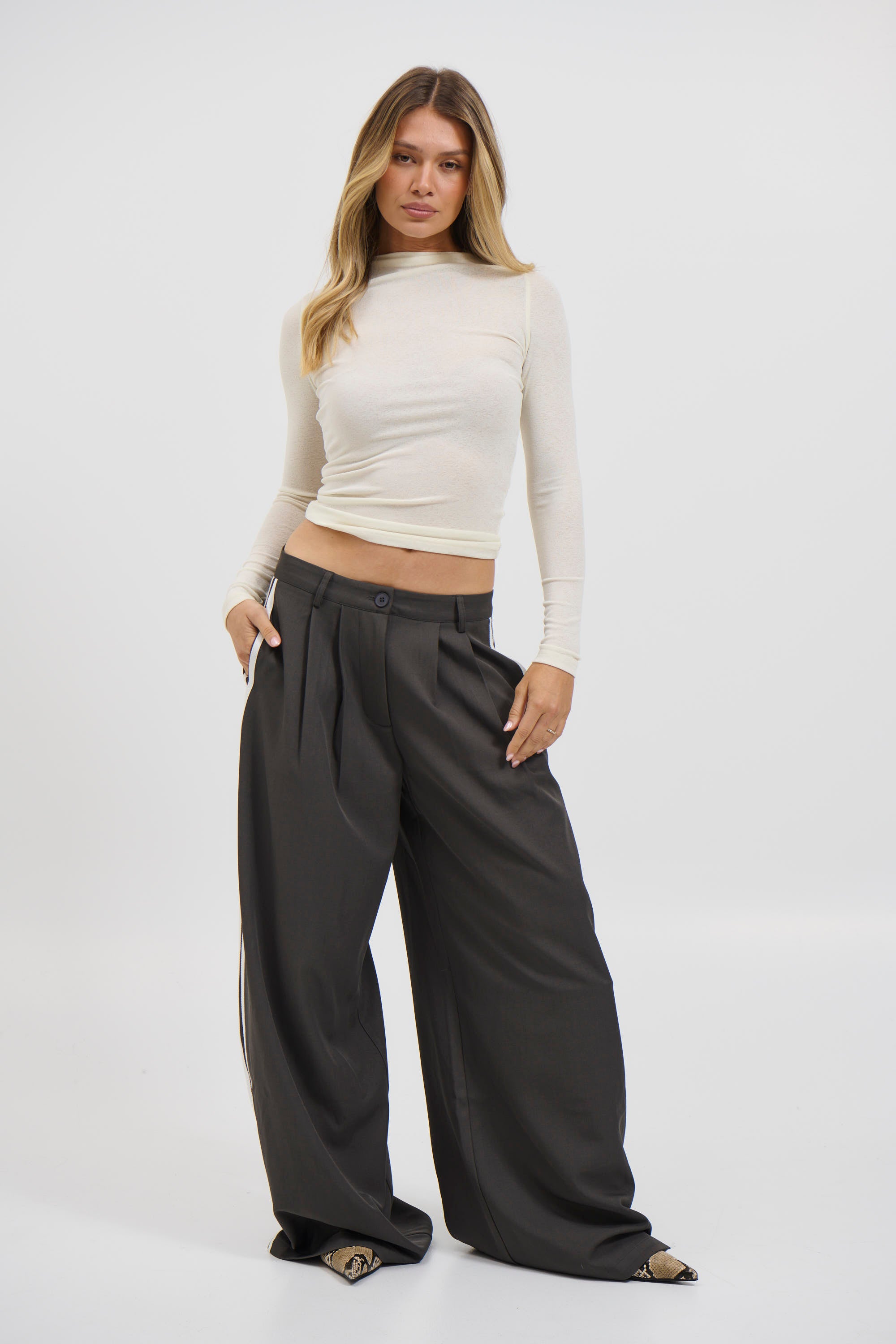 Katya Long Sleeve Top Off White