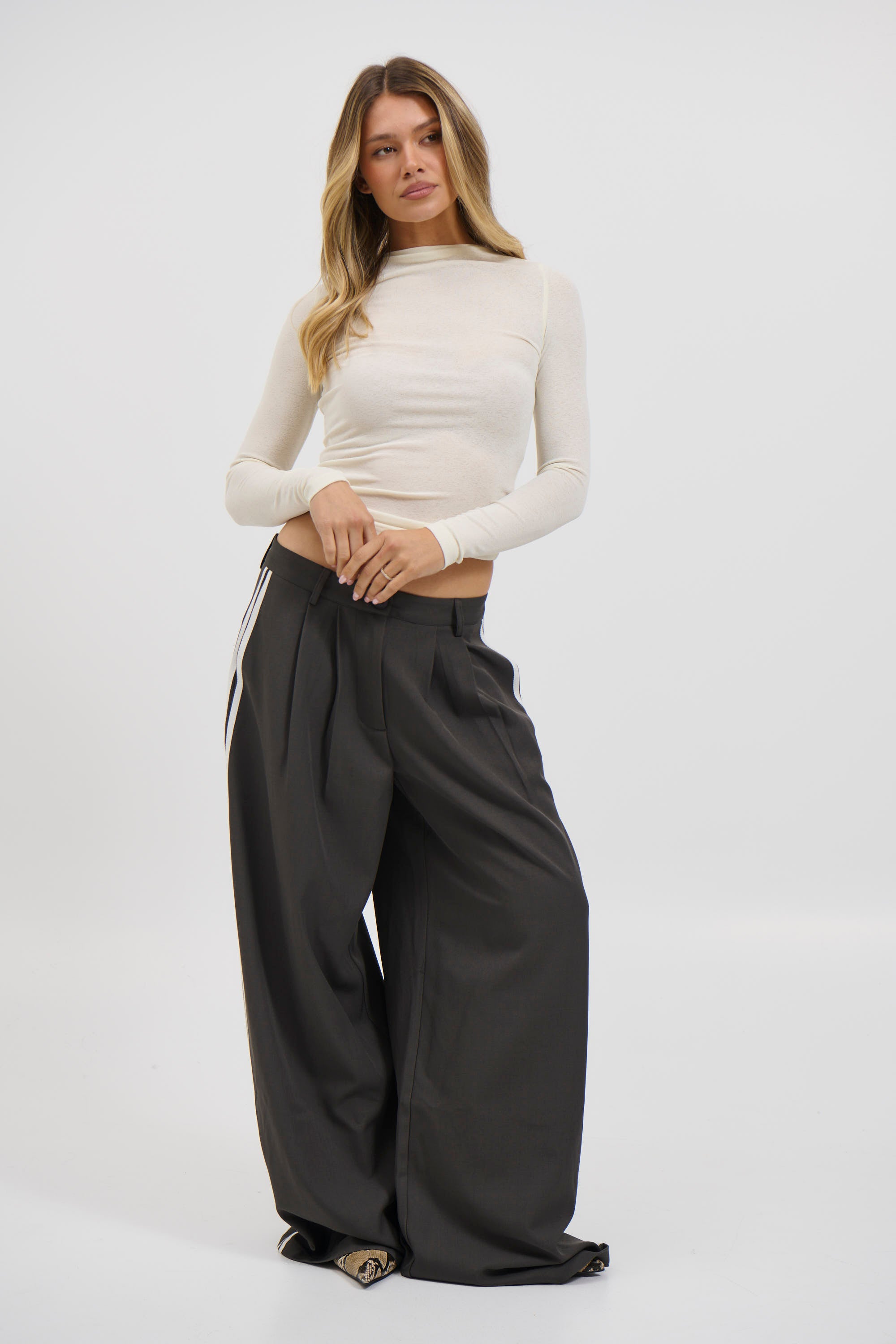 Katya Long Sleeve Top Off White