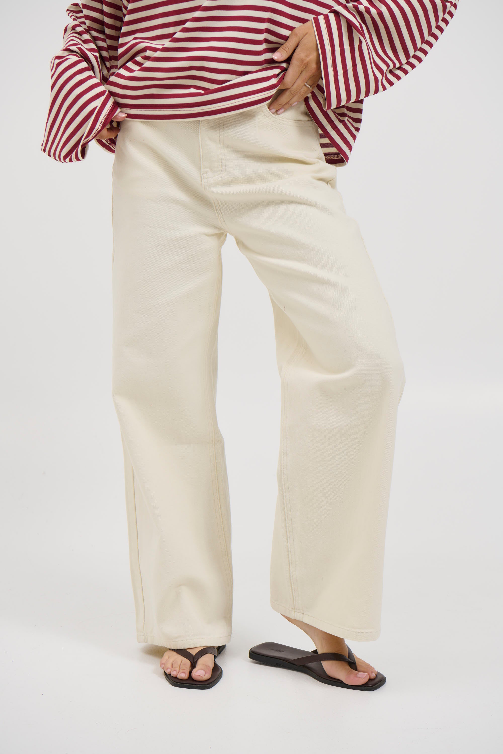 Harper Denim Jean White