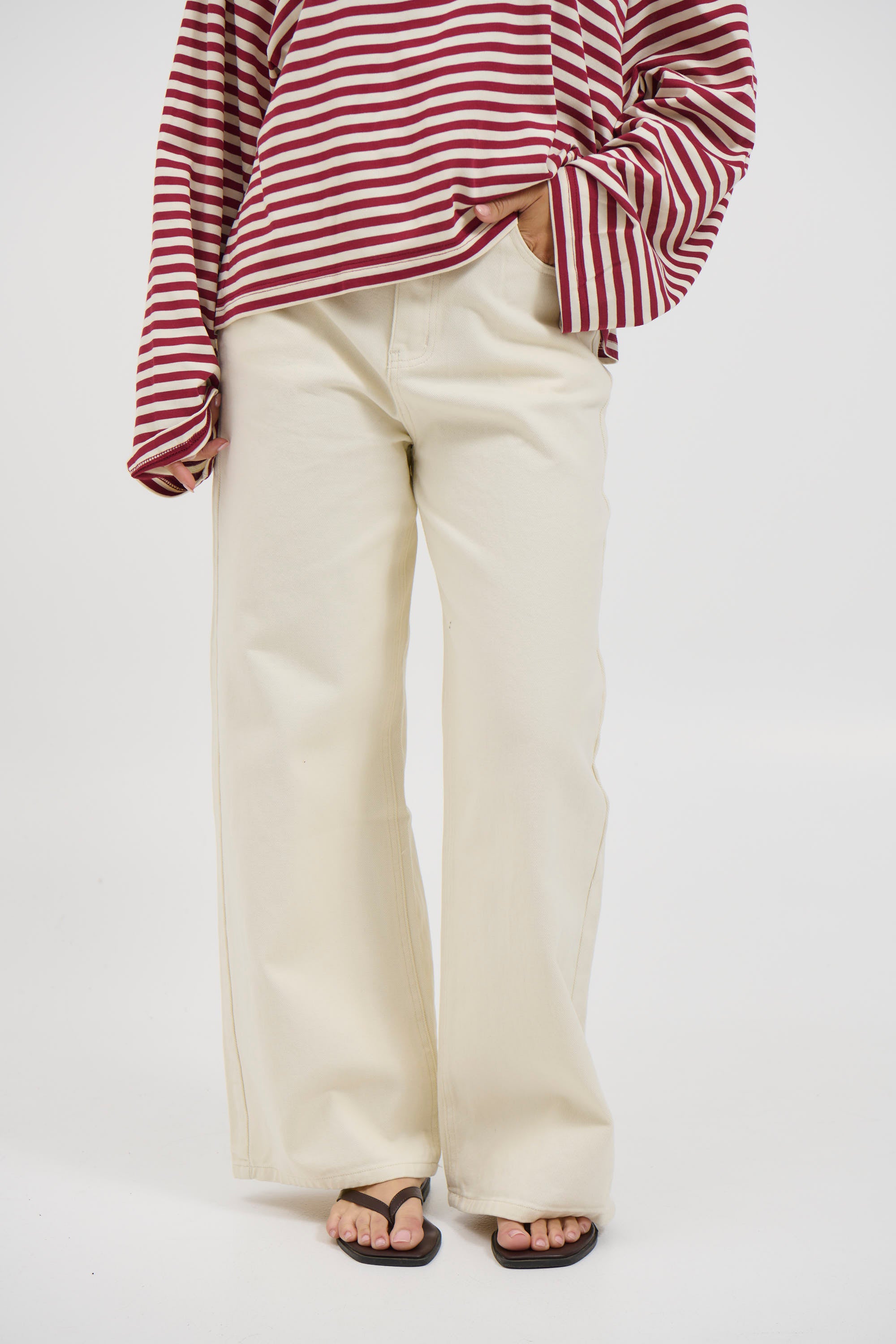 Harper Denim Jean White