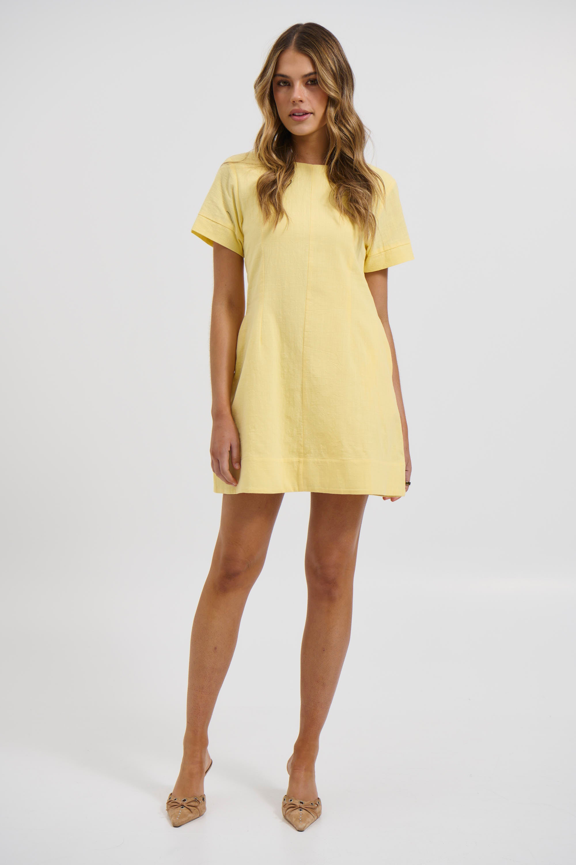 ANACAPRI MINI DRESS LEMON main image 0