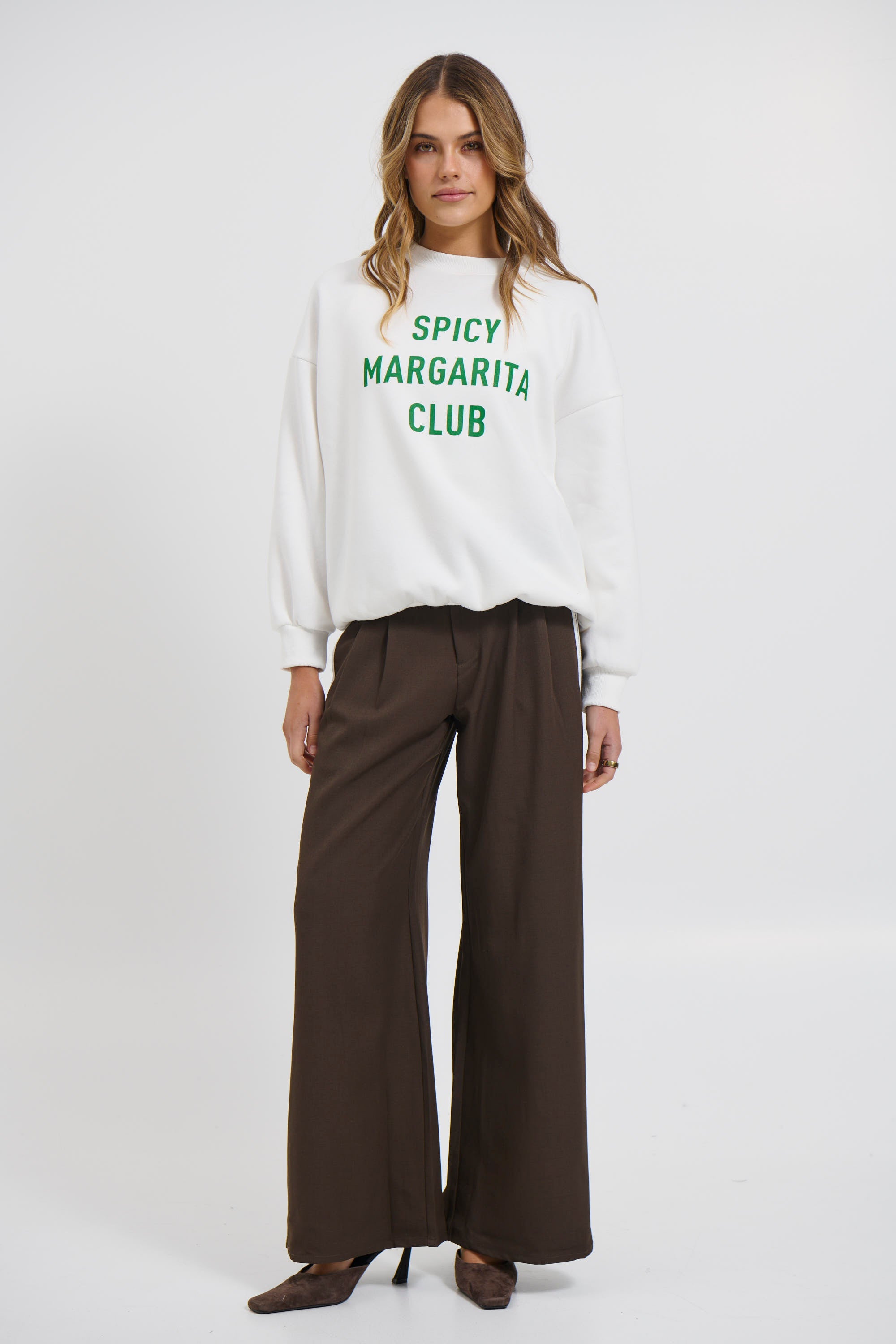 Spicy Marg Sweater White - FINAL SALE
