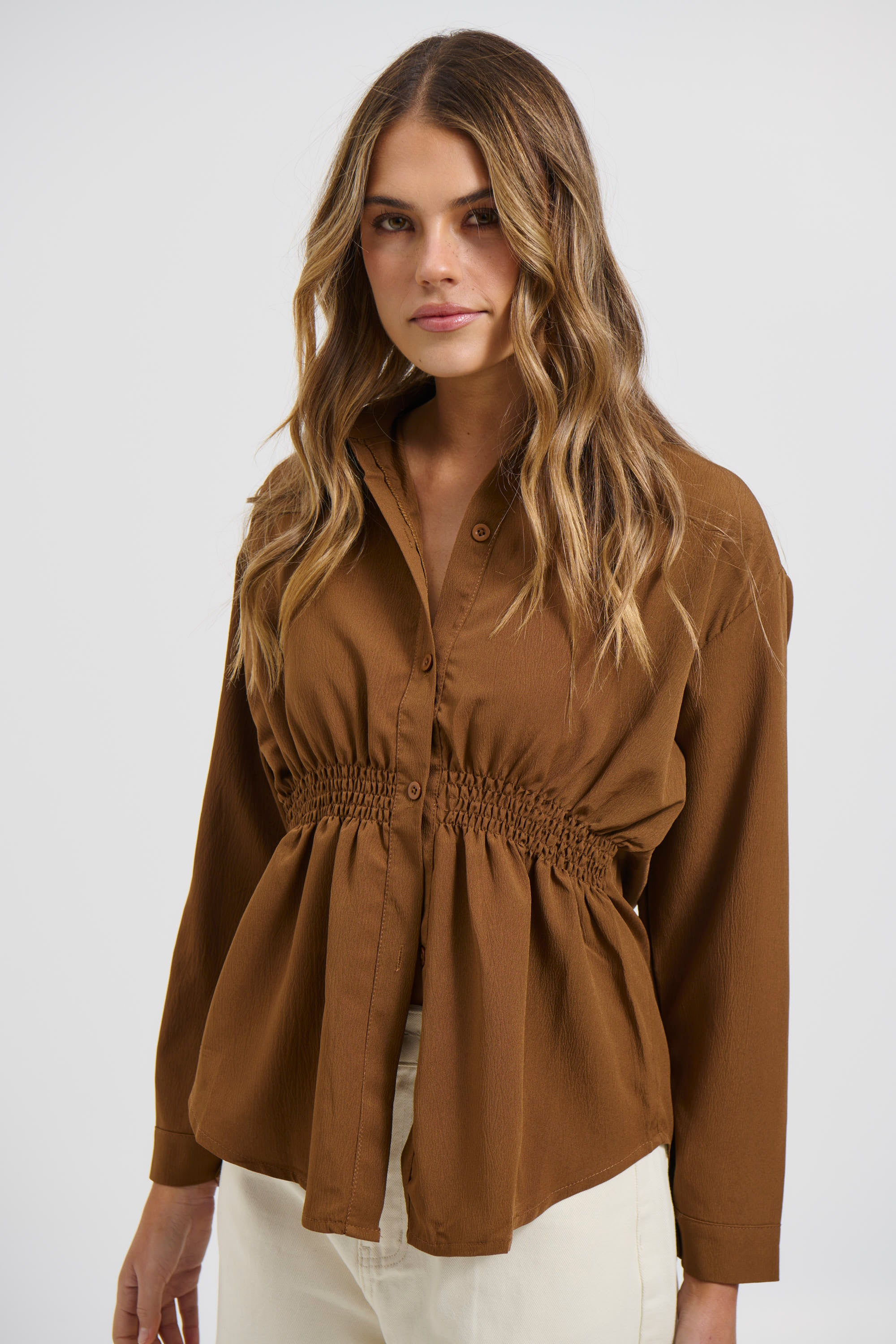 Layla Shirt Chocolate