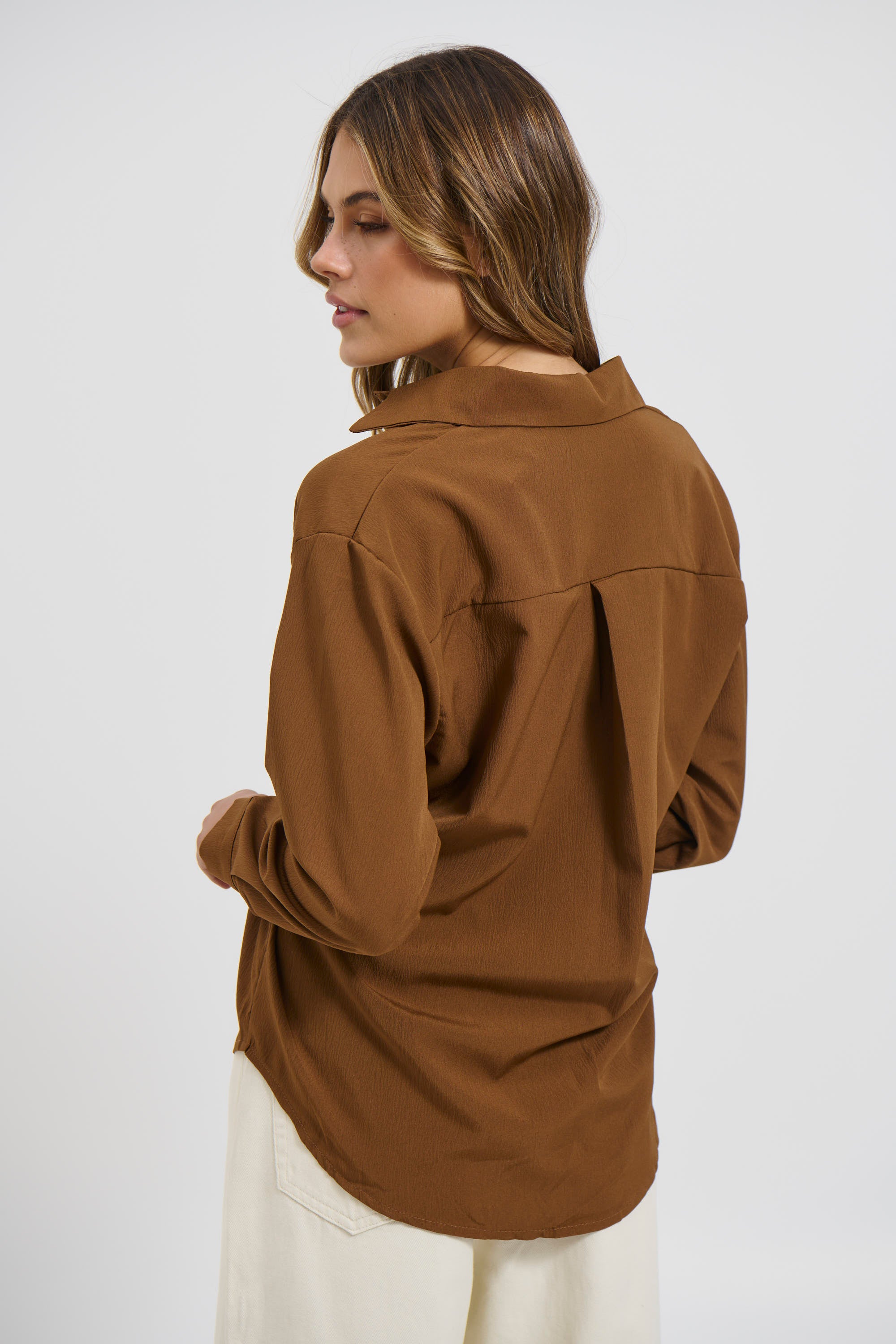 Layla Shirt Chocolate