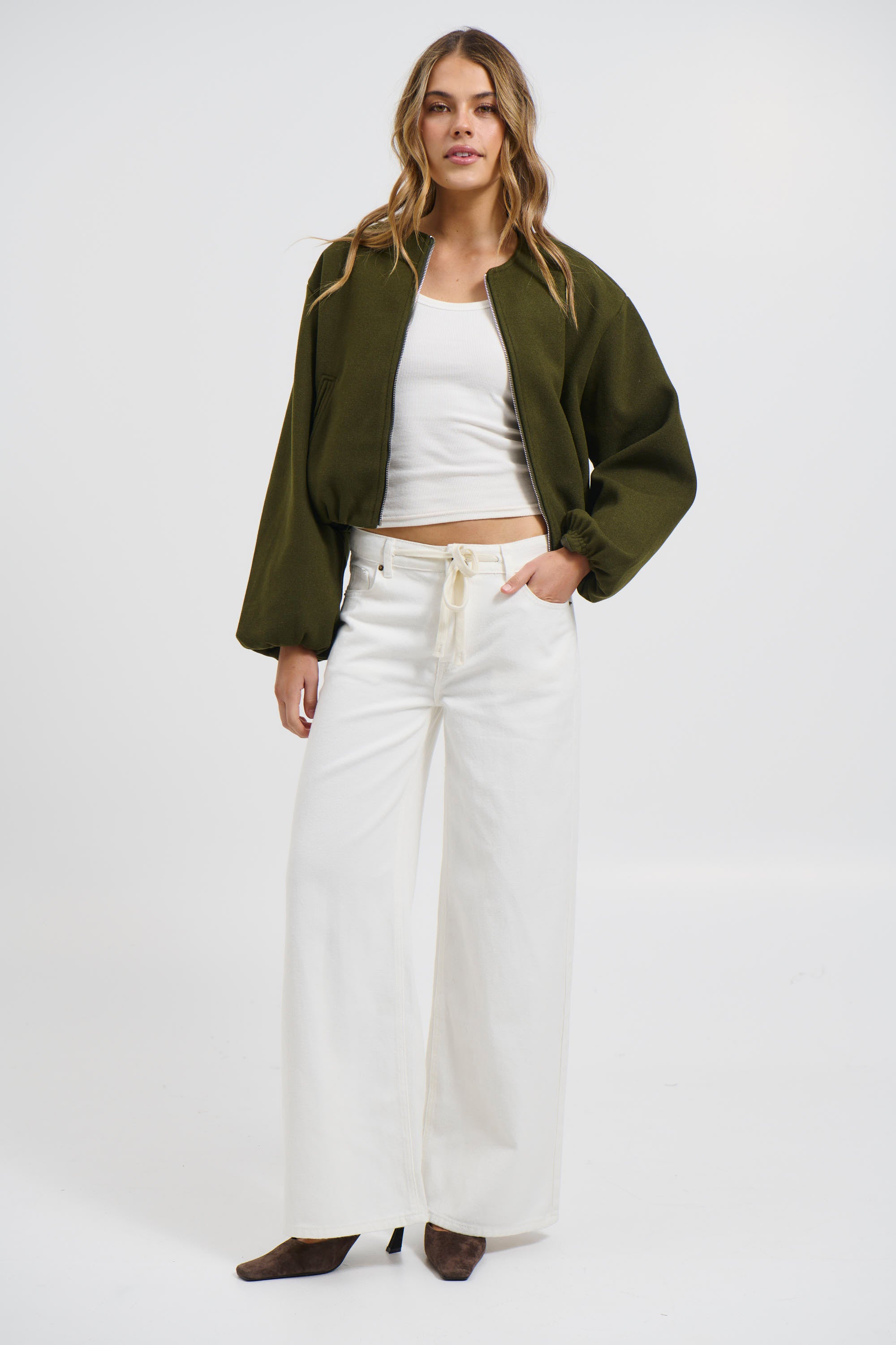 Nella Bomber Jacket Khaki