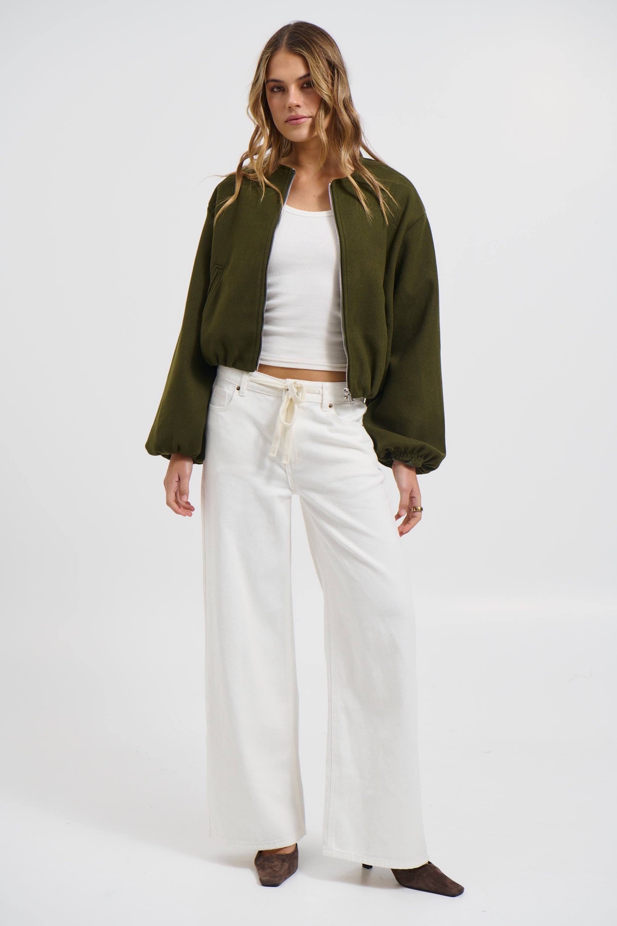 Nella Bomber Jacket Khaki