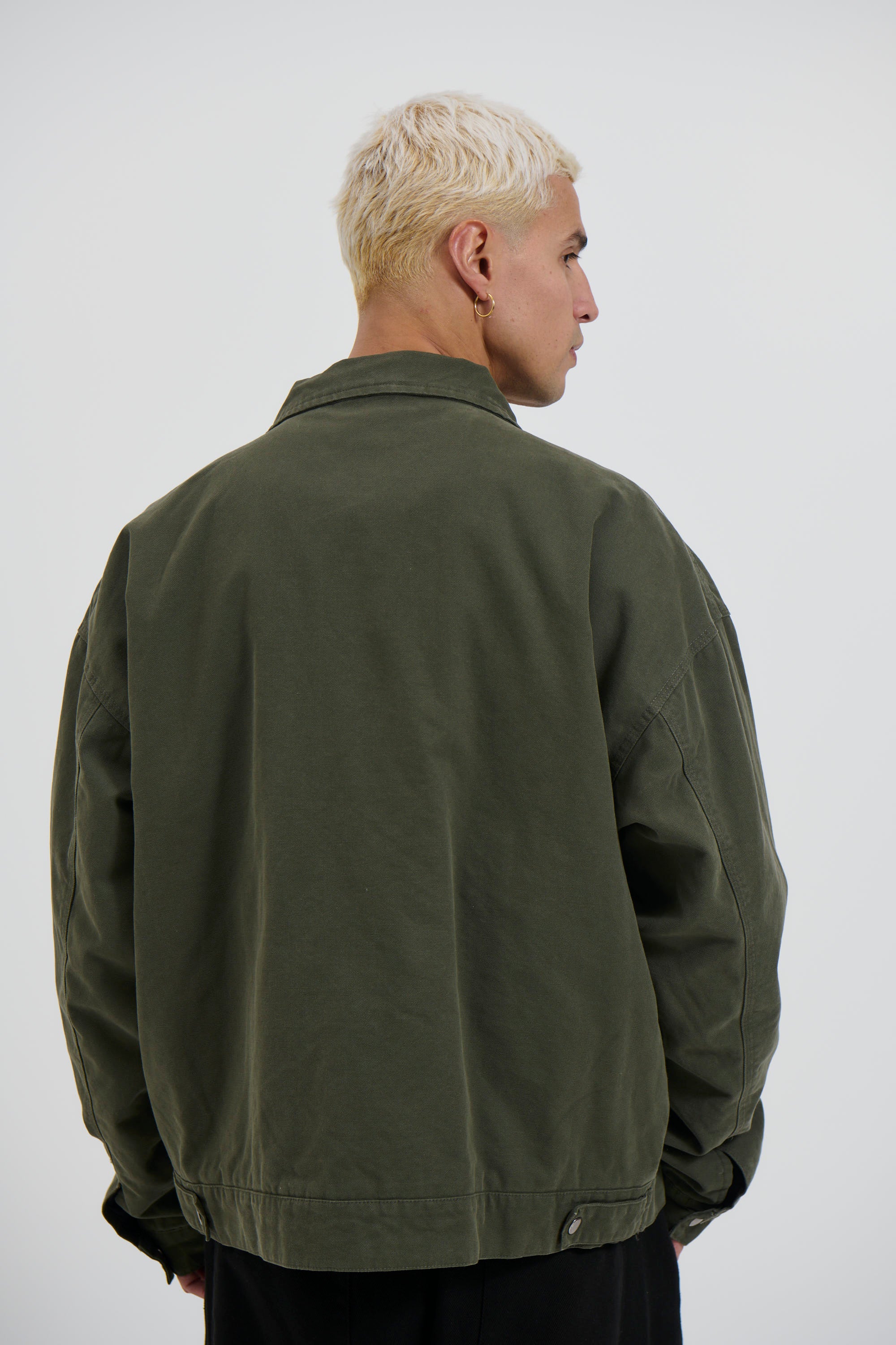 Collar Lined Jacket Khaki