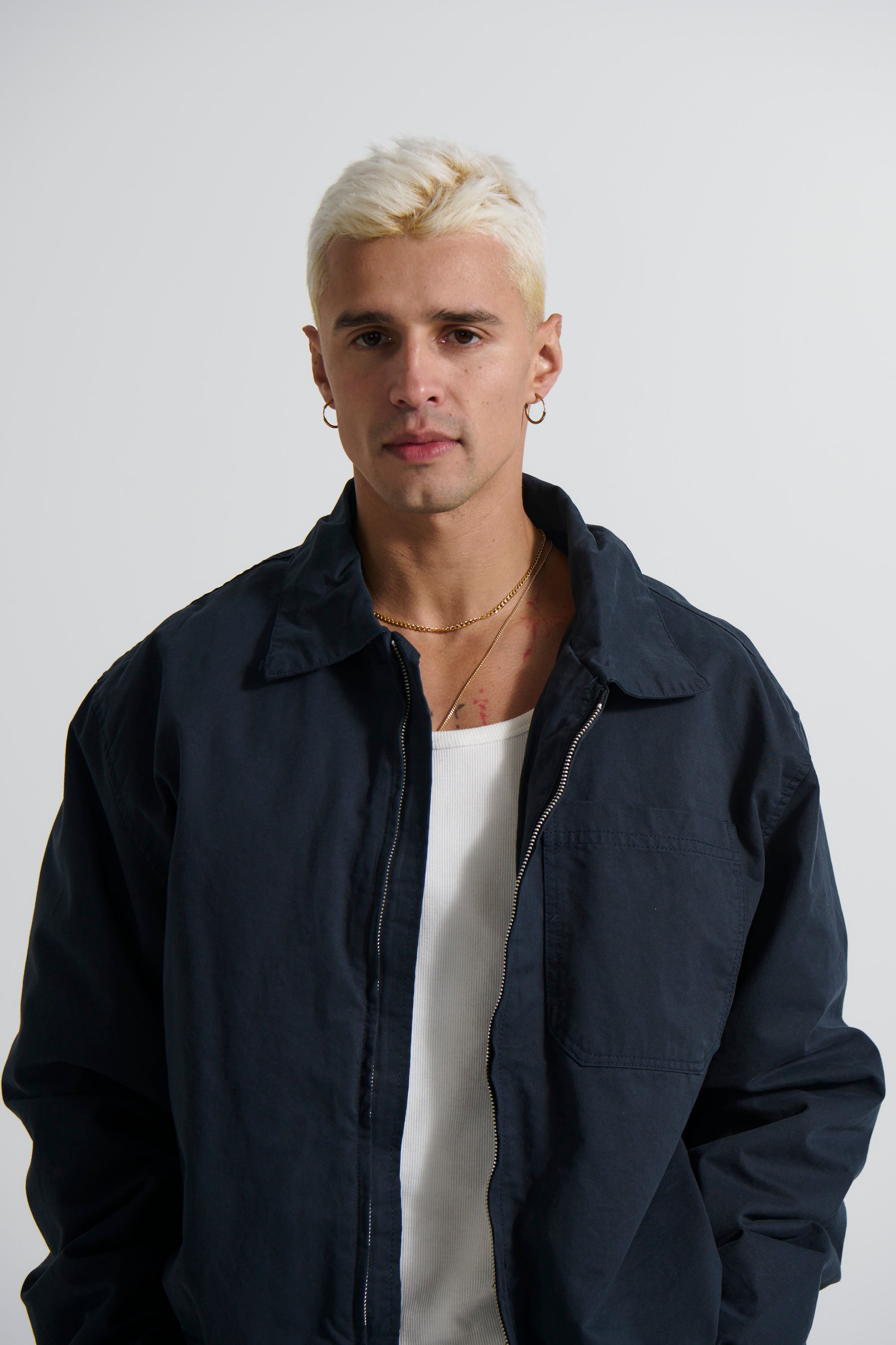 Charlie Soft Cotton Bomber Navy