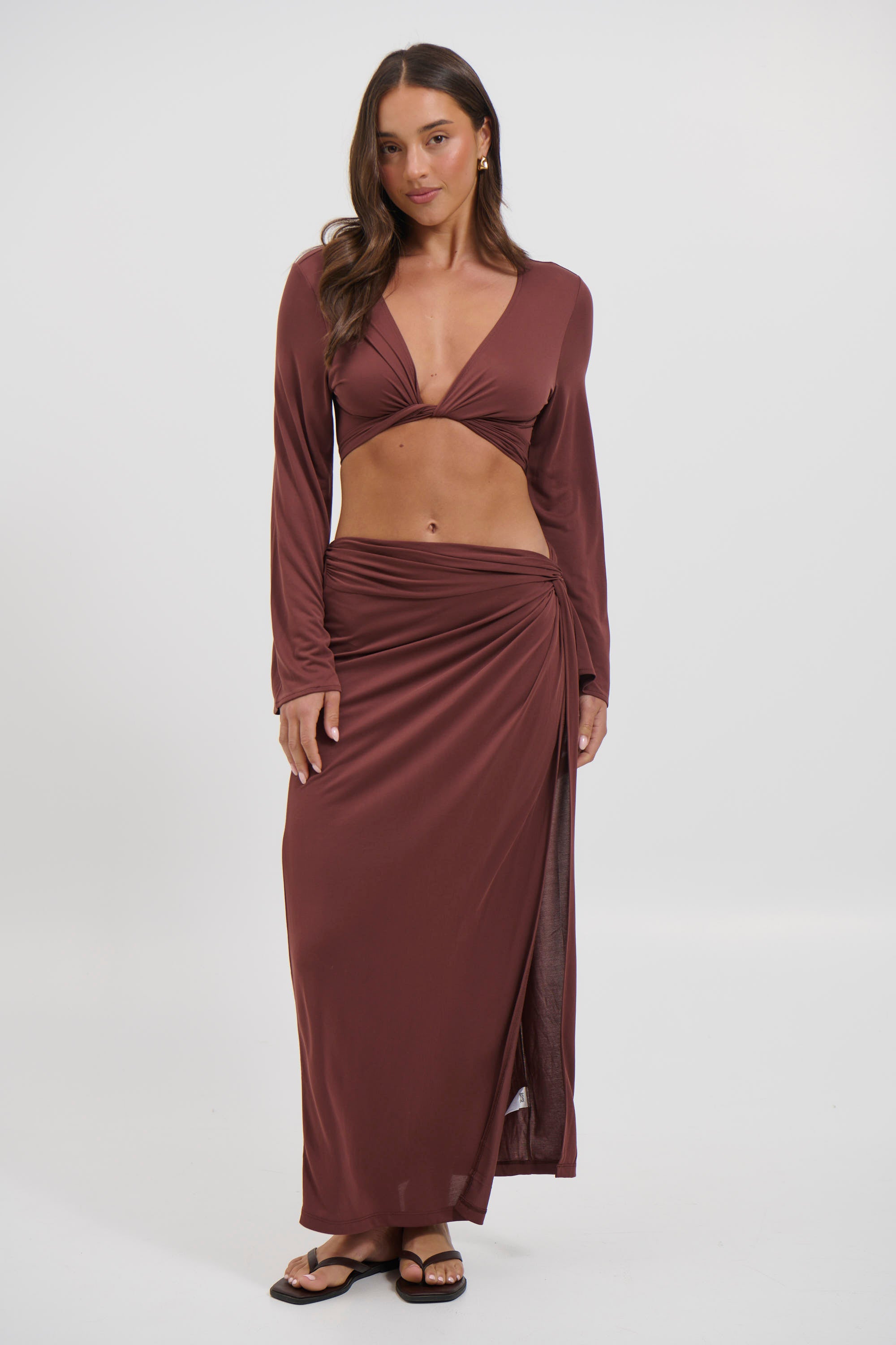 Adriana Top Chocolate - FINAL SALE