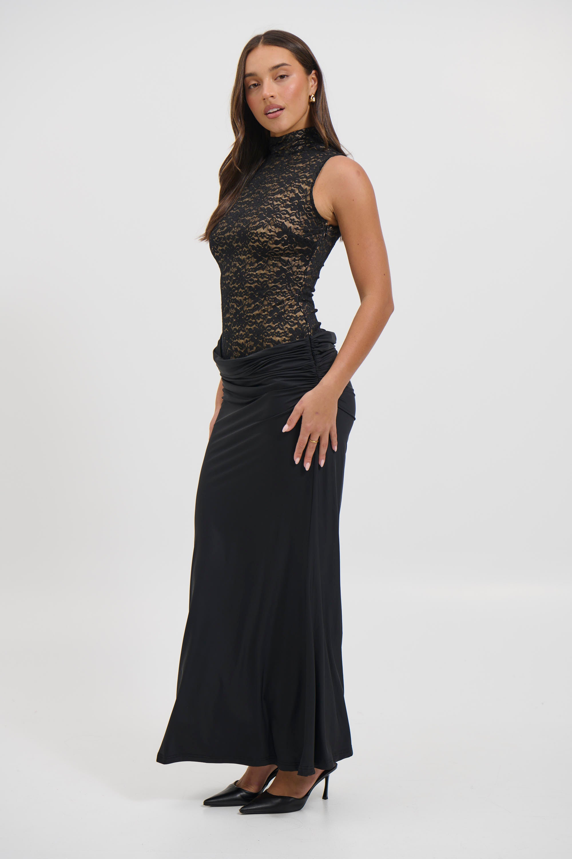 Casana High Neck Maxi Black
