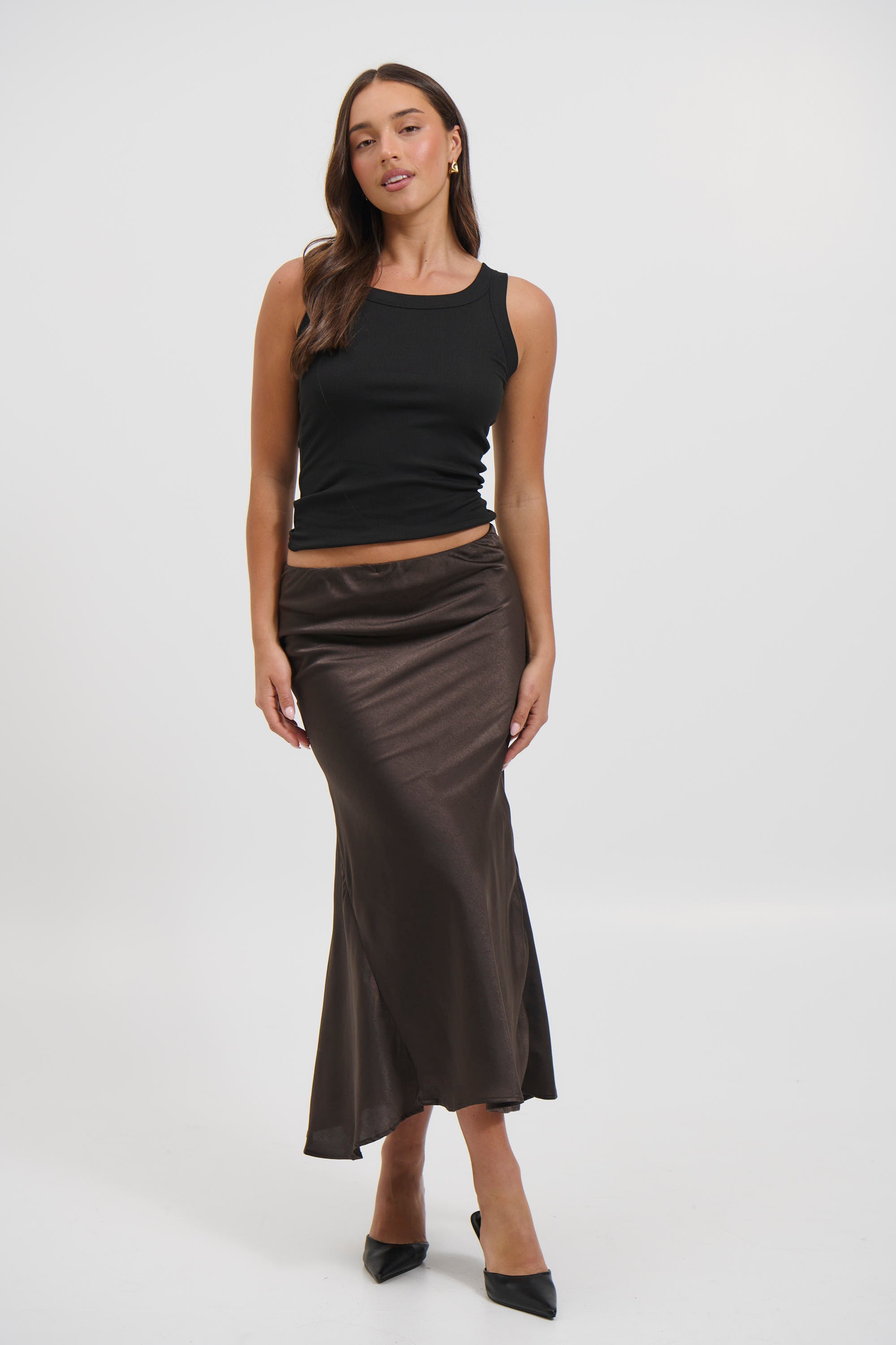 Orlando Midi Skirt Chocolate