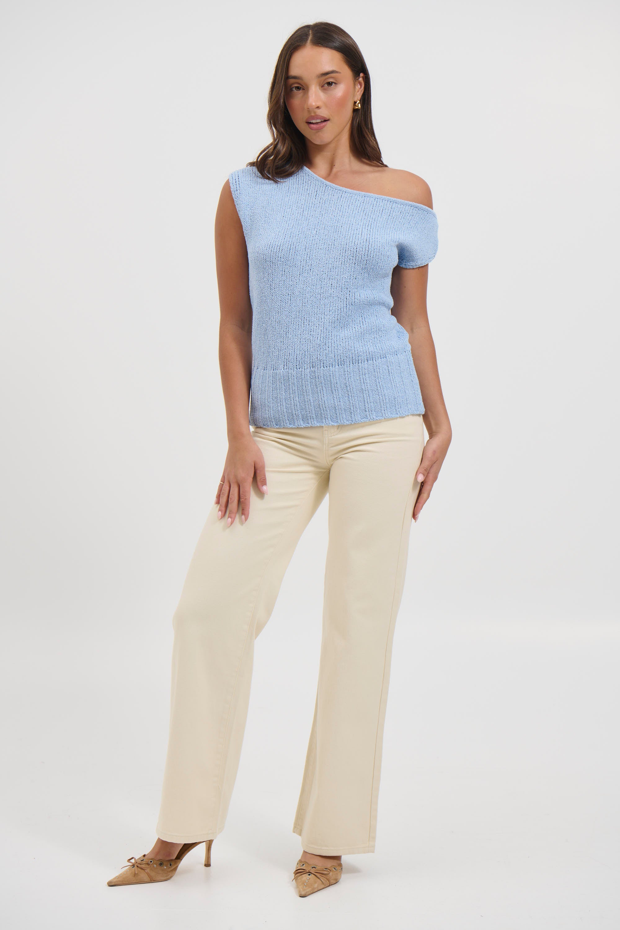 Rahlee Knit Top Sky