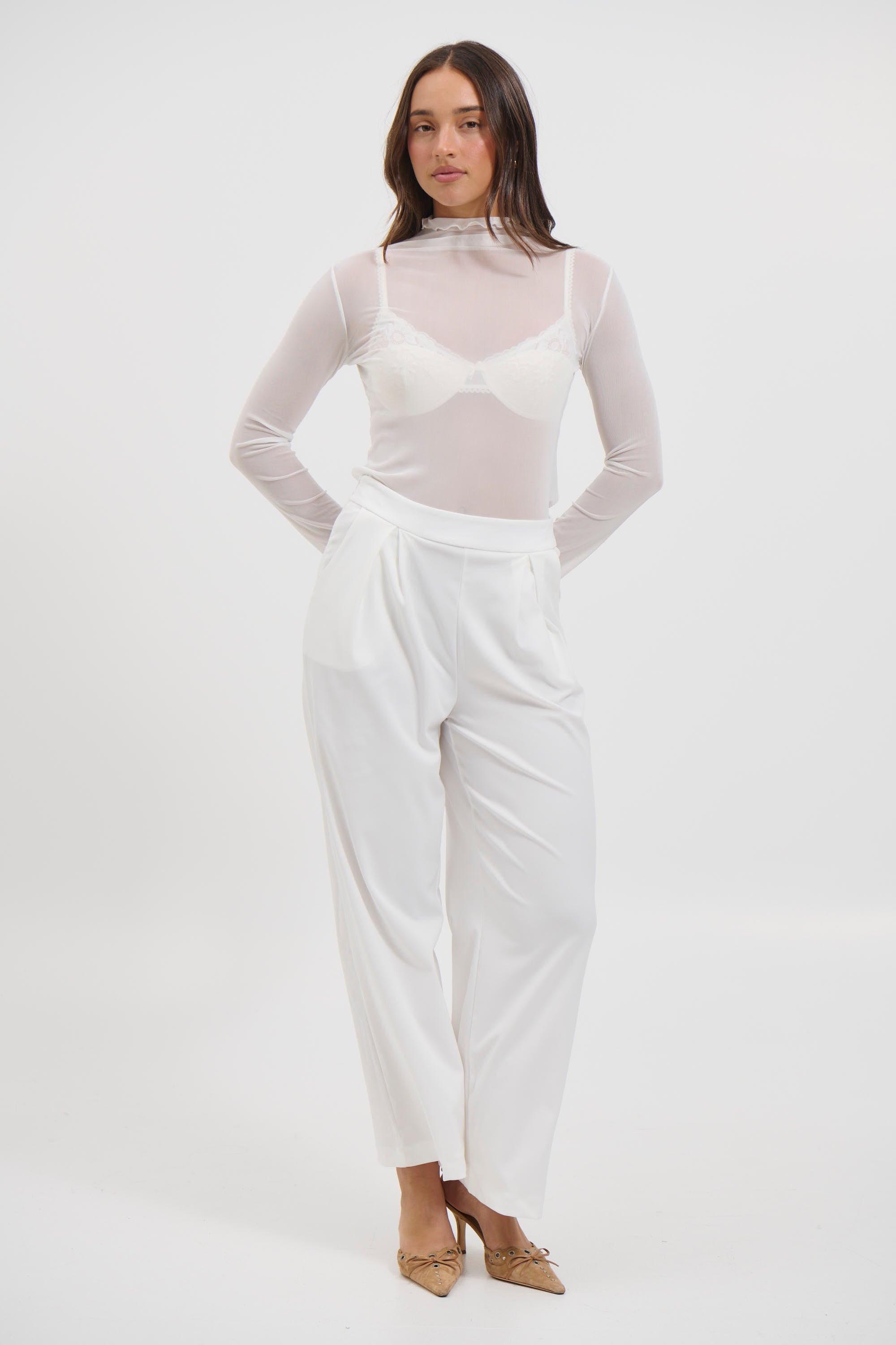 Eva Mesh Top White