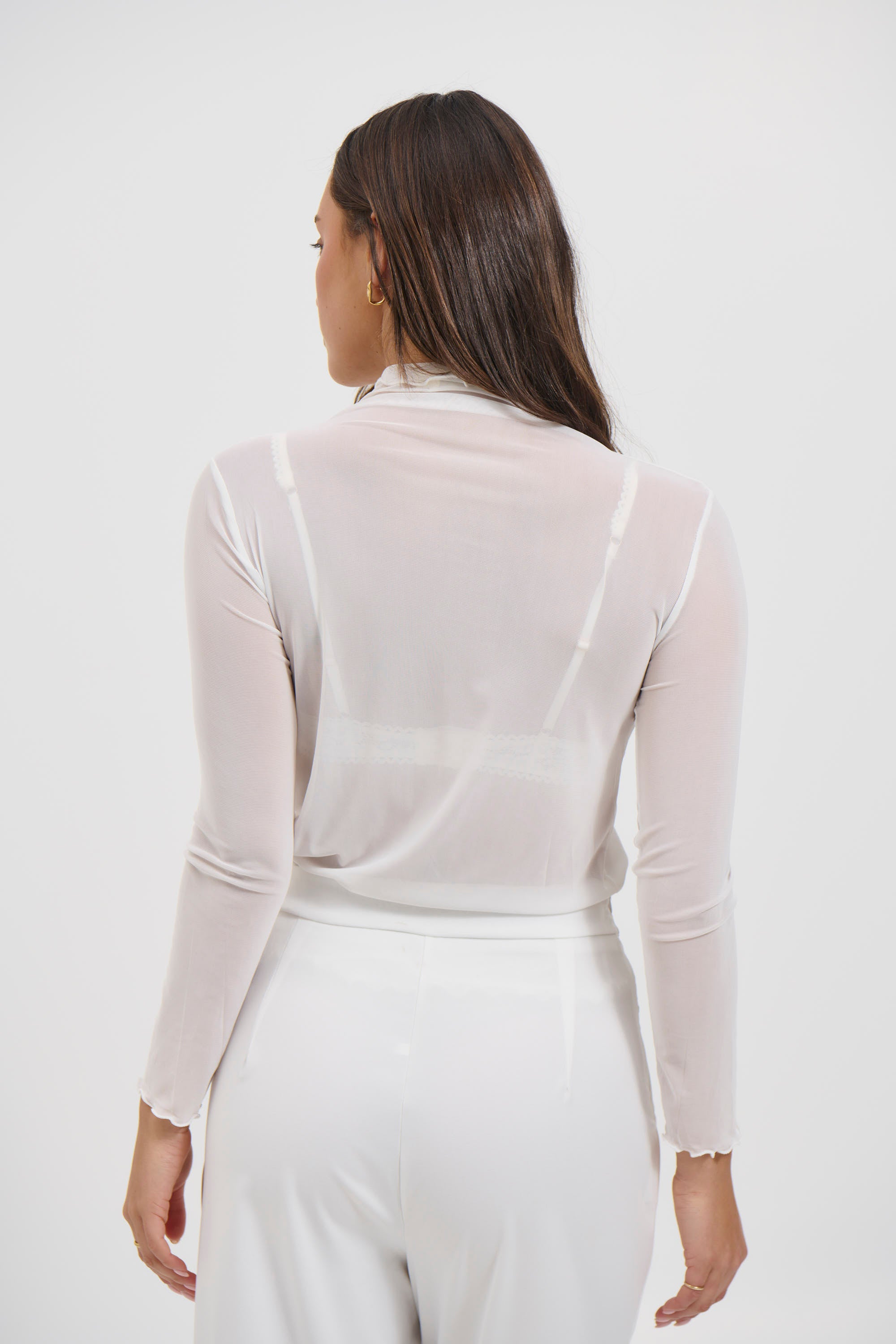 Eva Mesh Top White