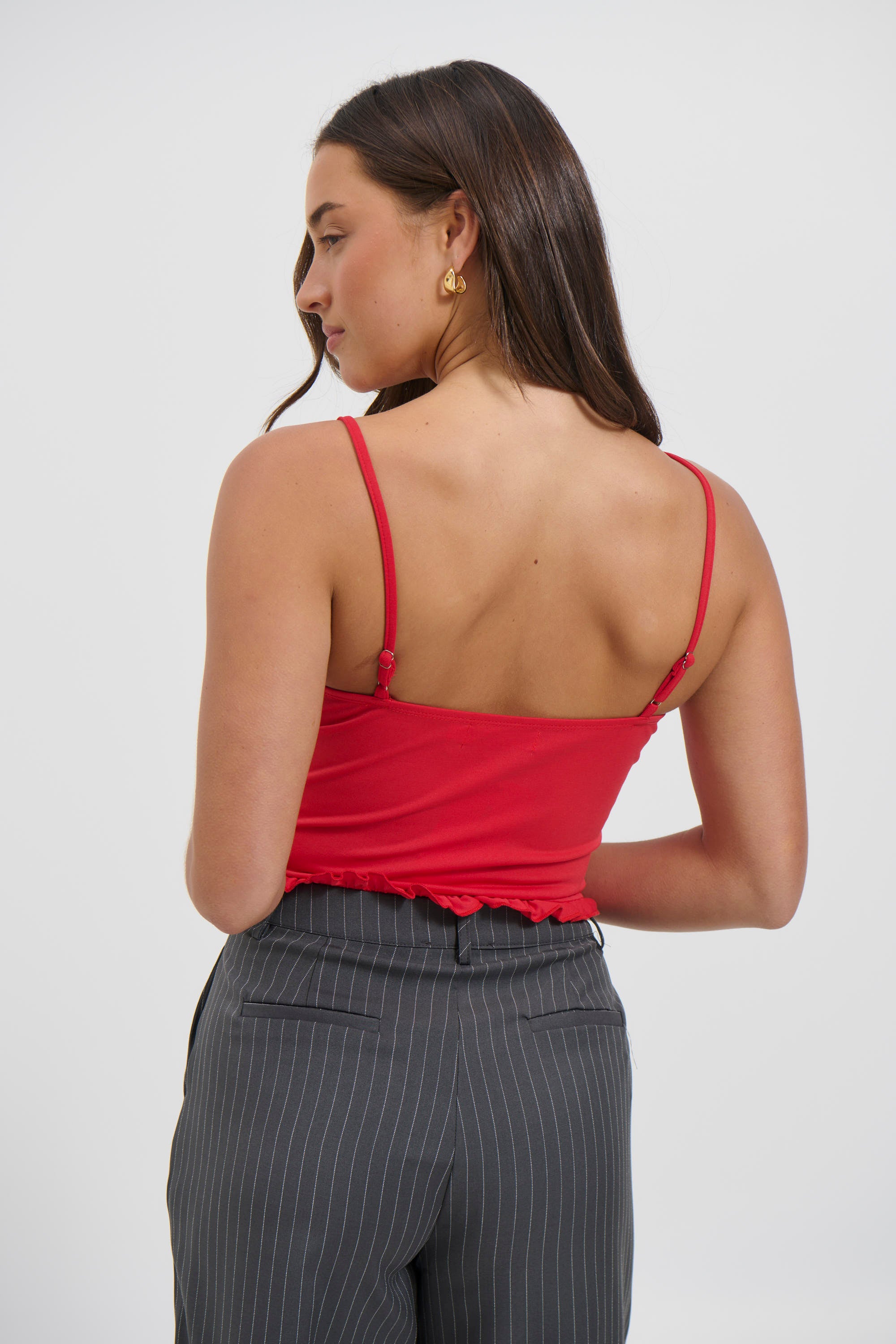 Lenni Corset Top Red