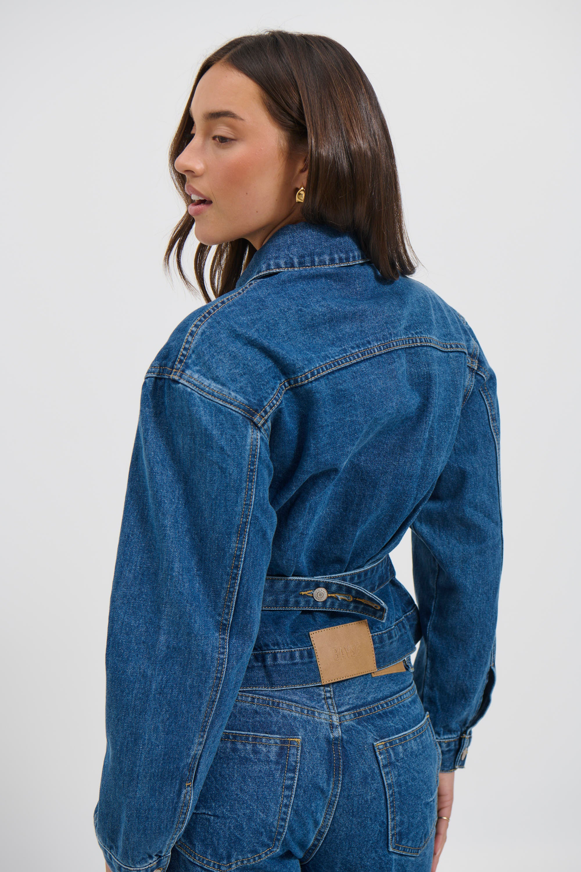 Violet Denim Jacket Denver Blue