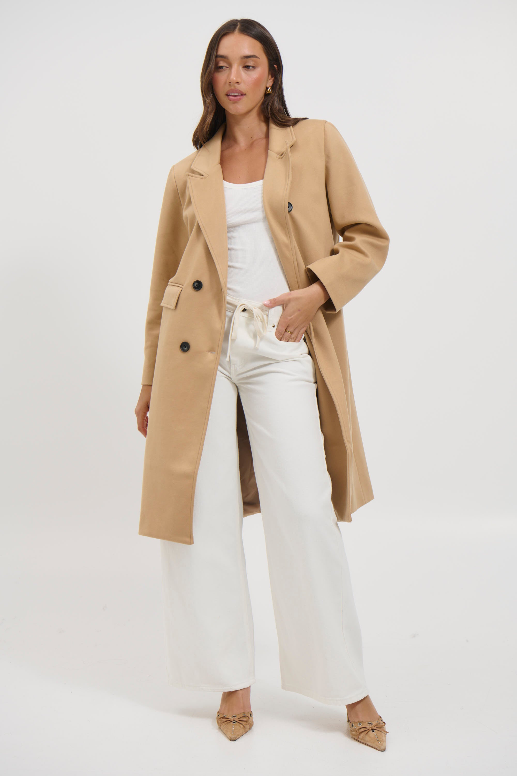 Valencia Coat Tan