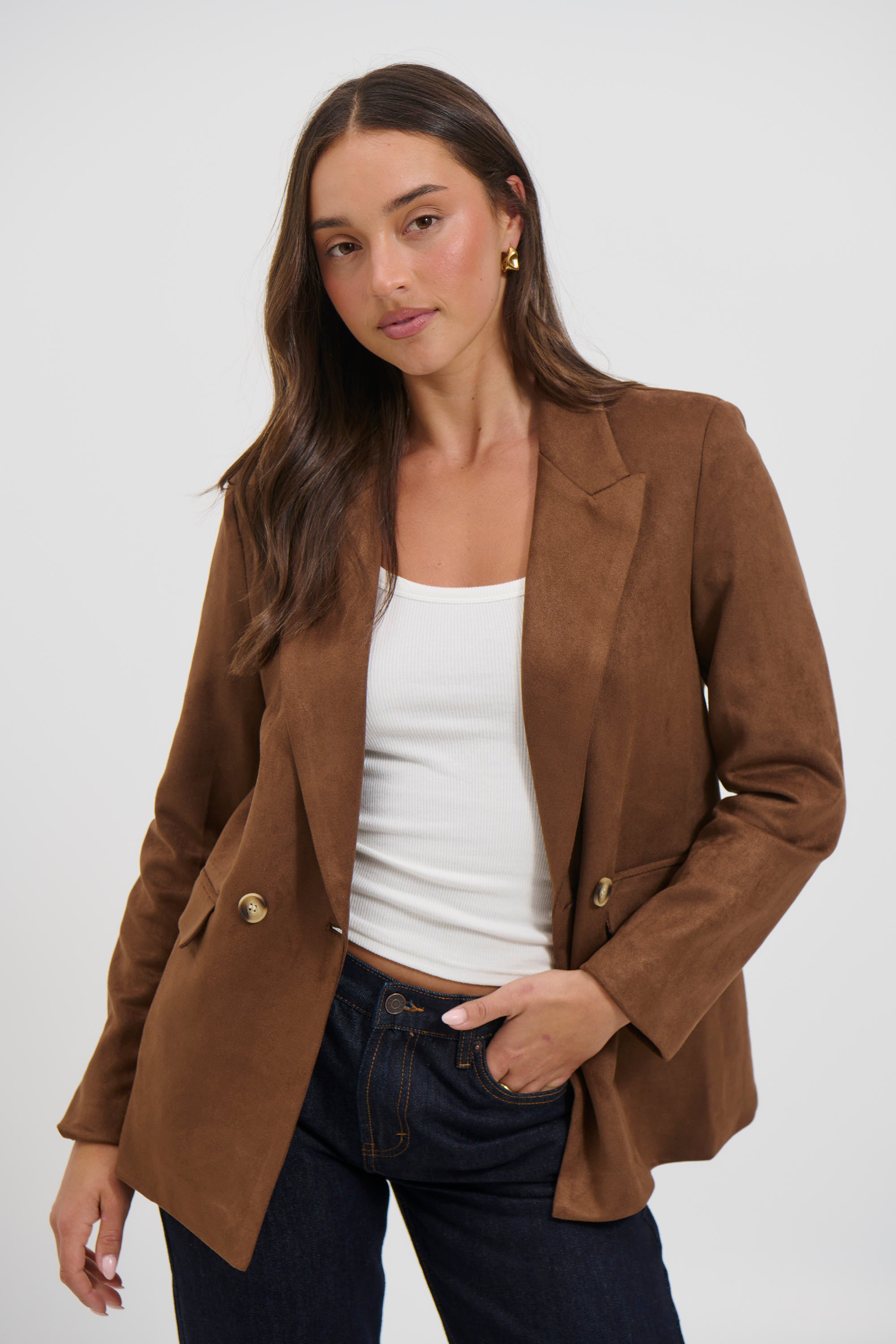 Shanti Blazer Chocolate