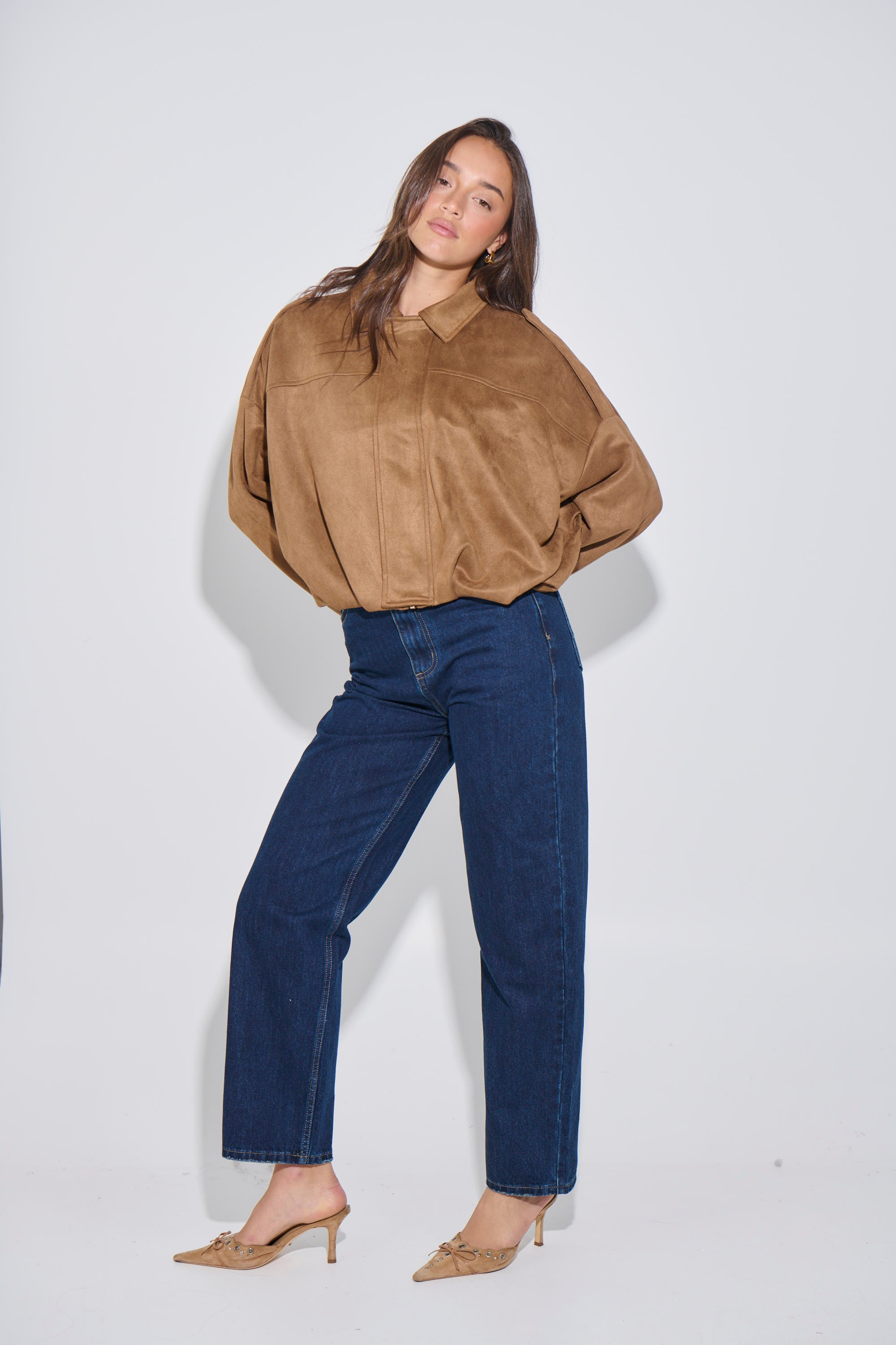 Harmony Suede Jacket Brown