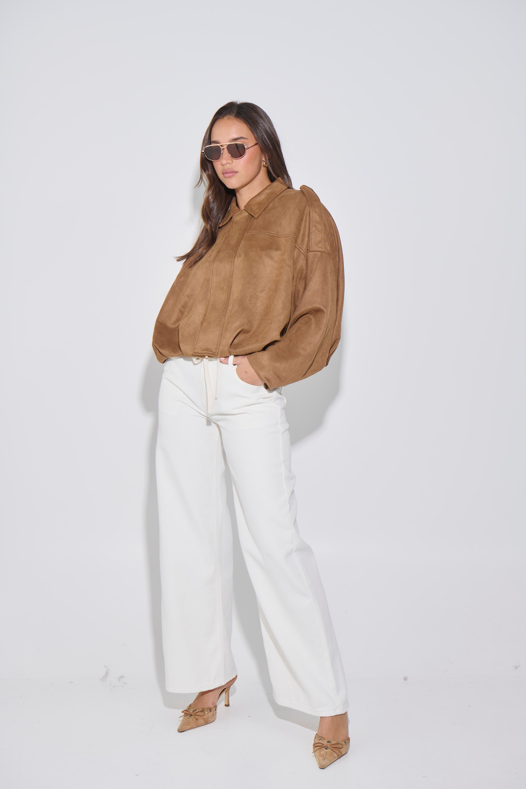 Harmony Suede Jacket Brown