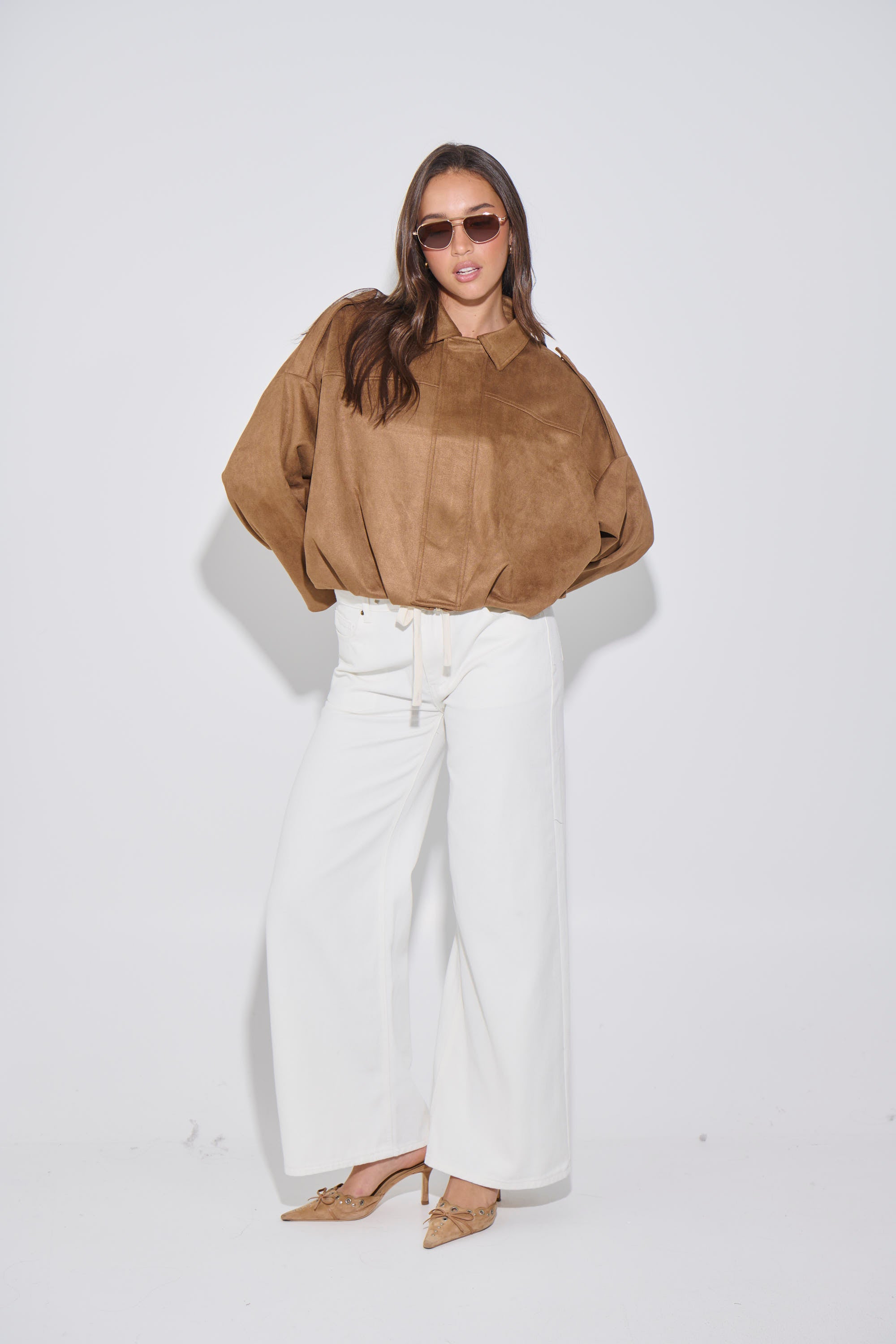 Harmony Suede Jacket Brown