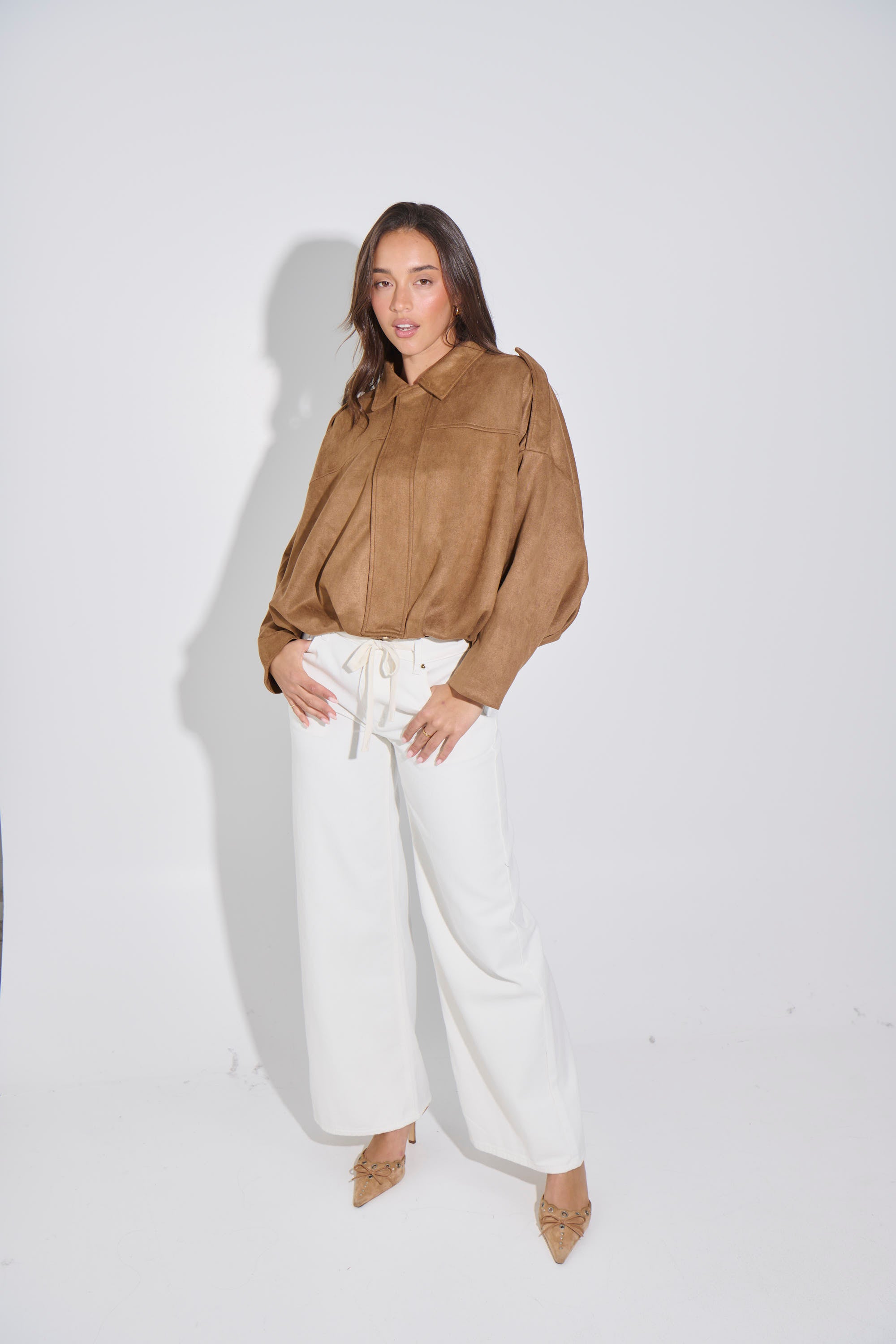 Harmony Suede Jacket Brown
