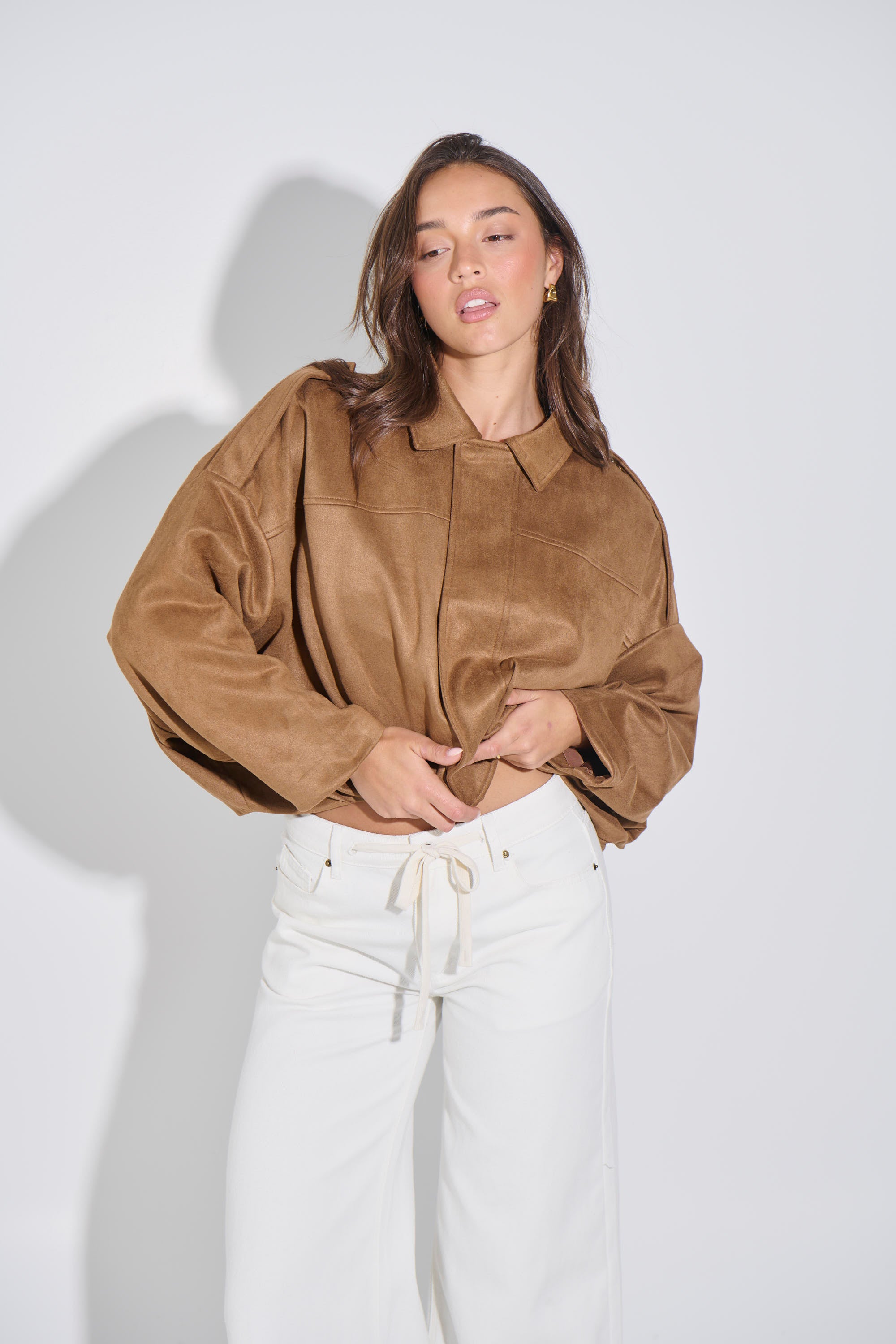 Harmony Suede Jacket Brown