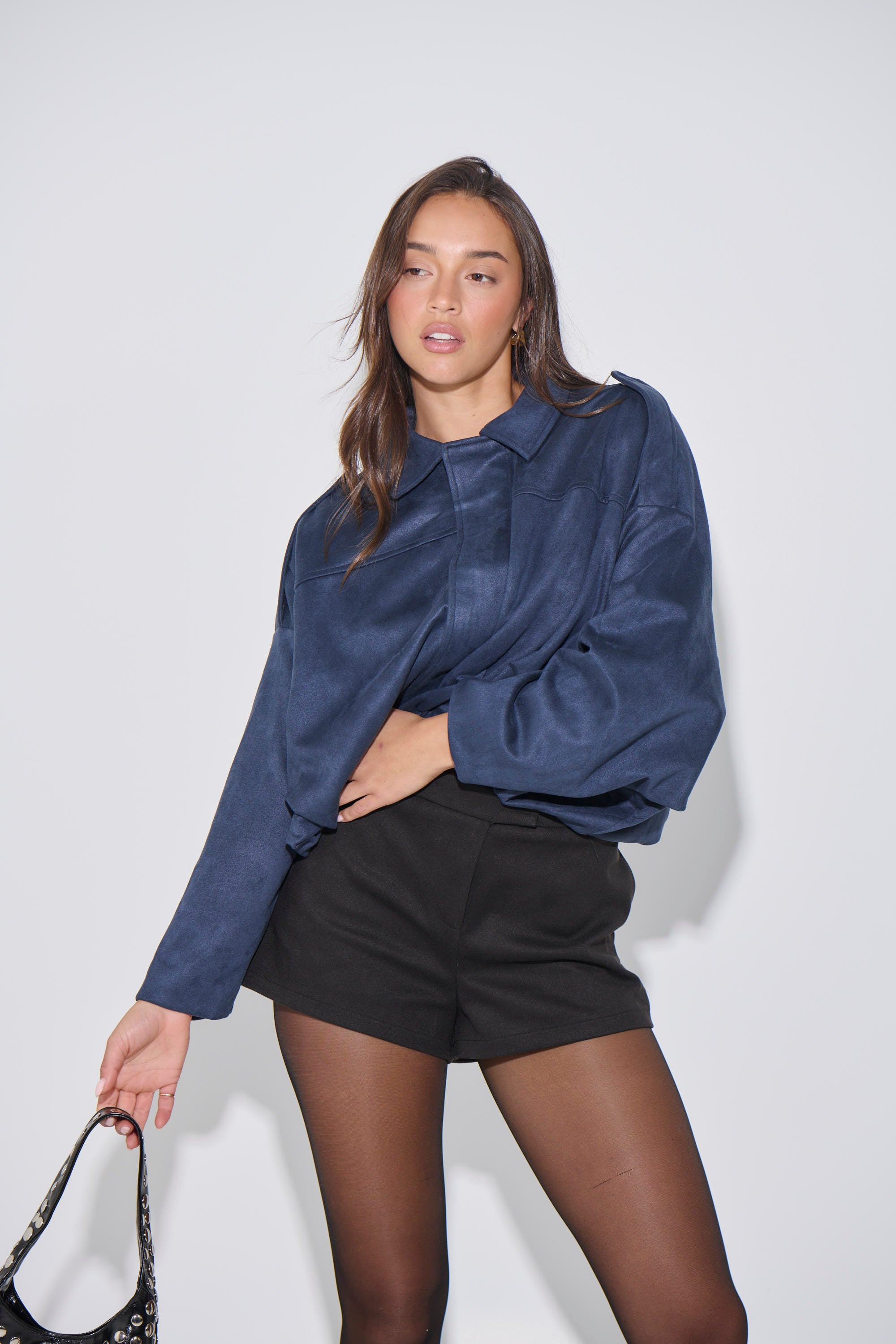 Harmony Suede Jacket Midnight