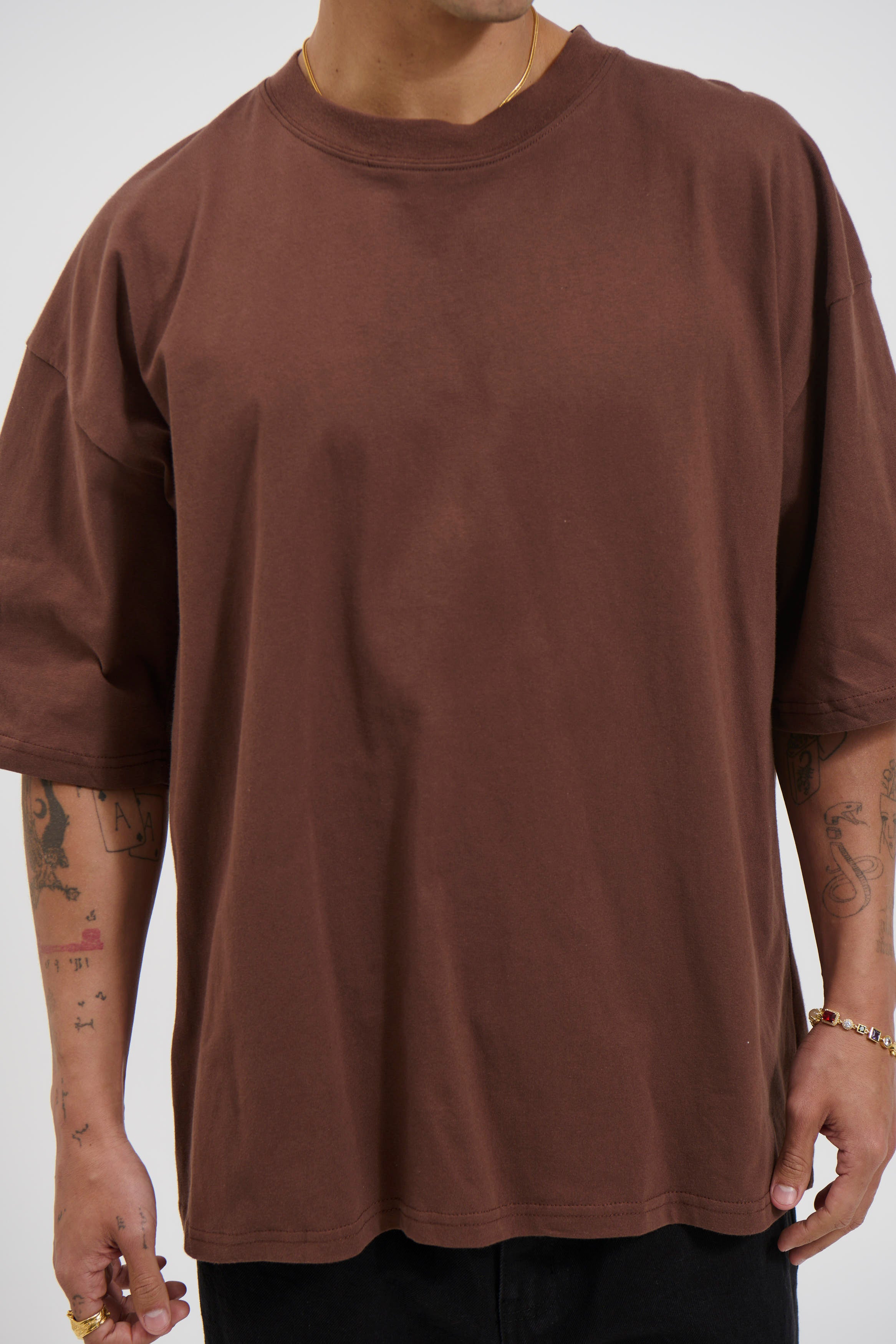 Midweight Signature Tee Dark Brown