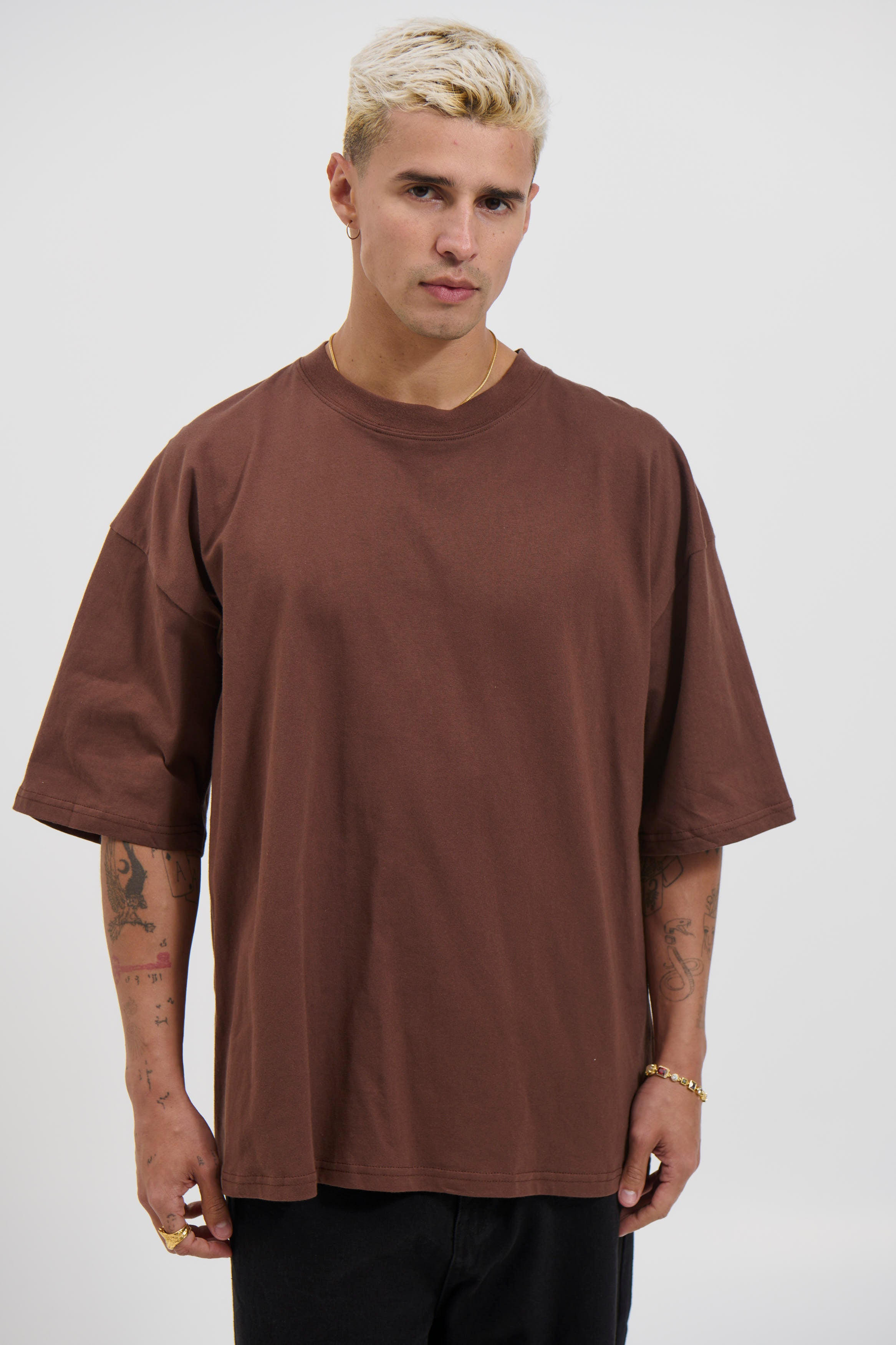 Midweight Signature Tee Dark Brown