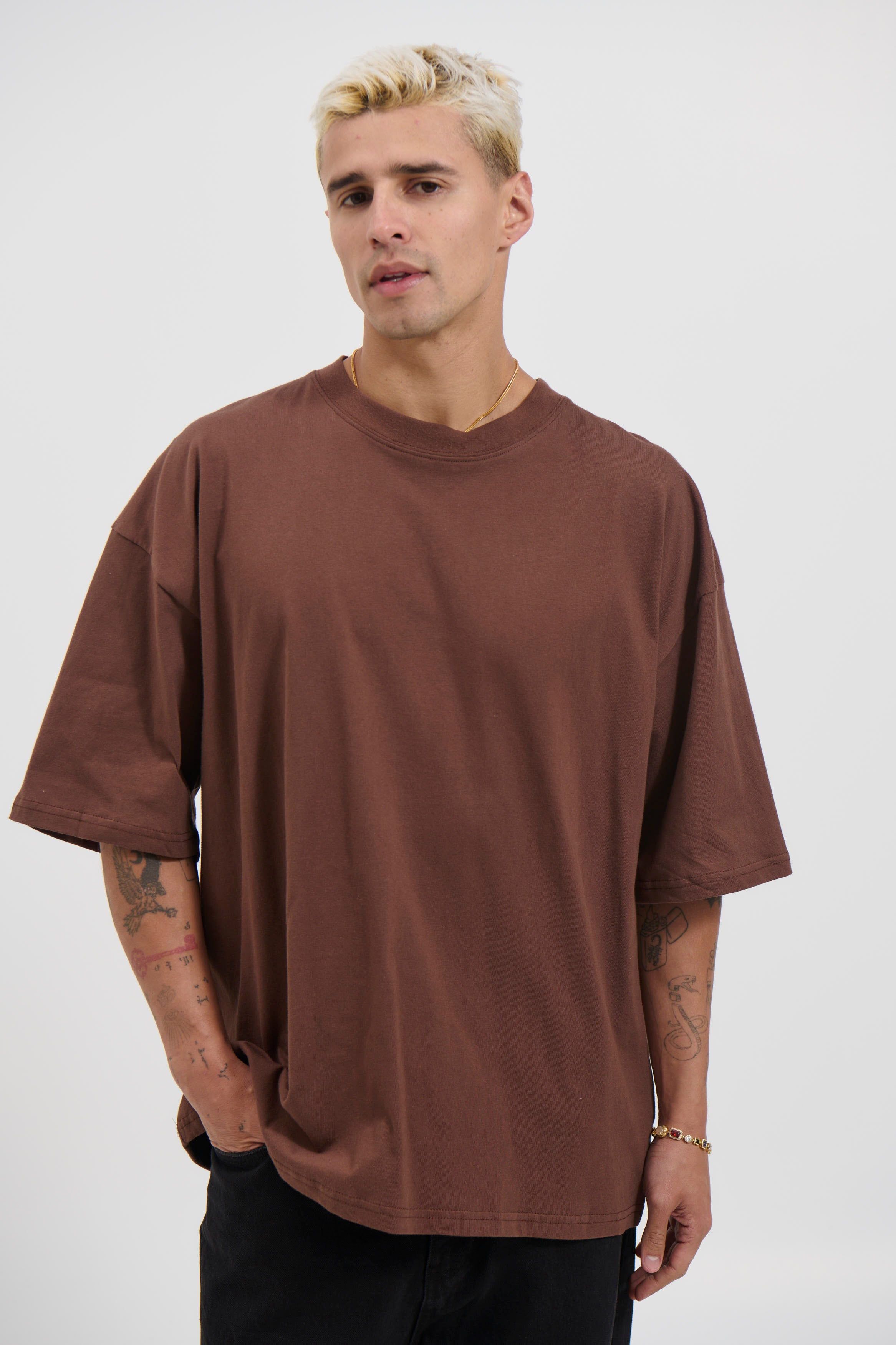 Midweight Signature Tee Dark Brown