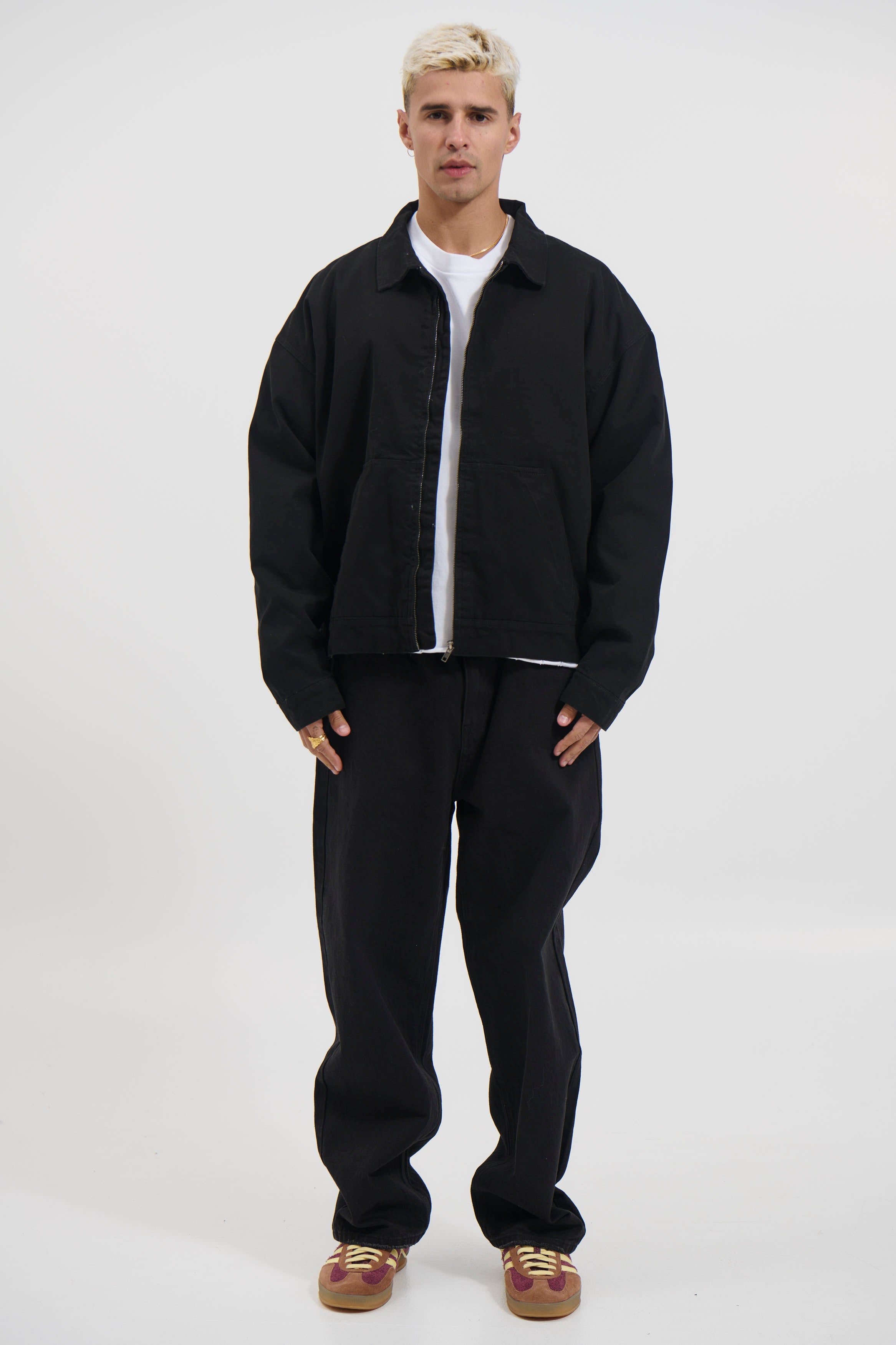 Collar Lined Jacket Black
