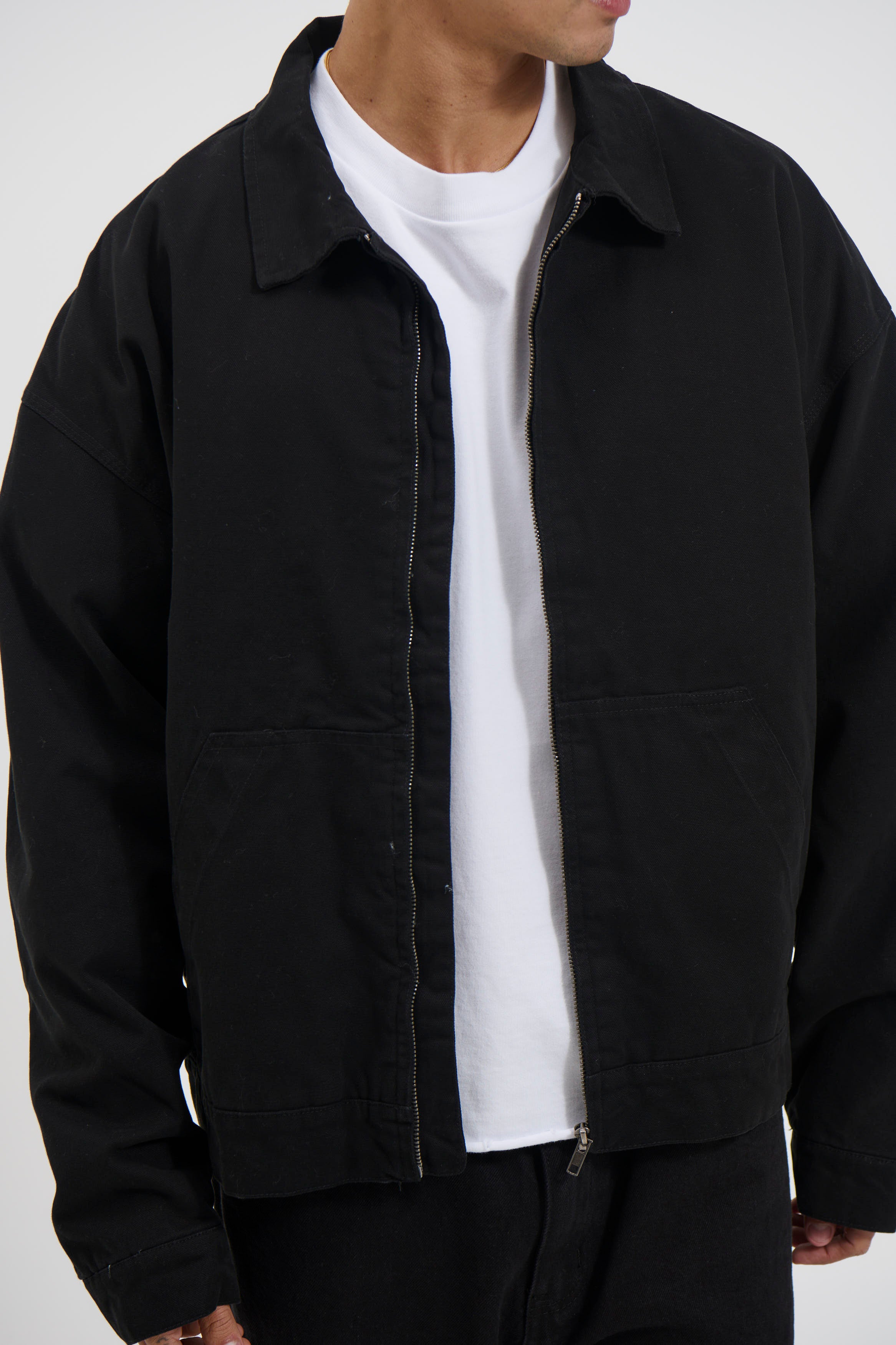 Collar Lined Jacket Black