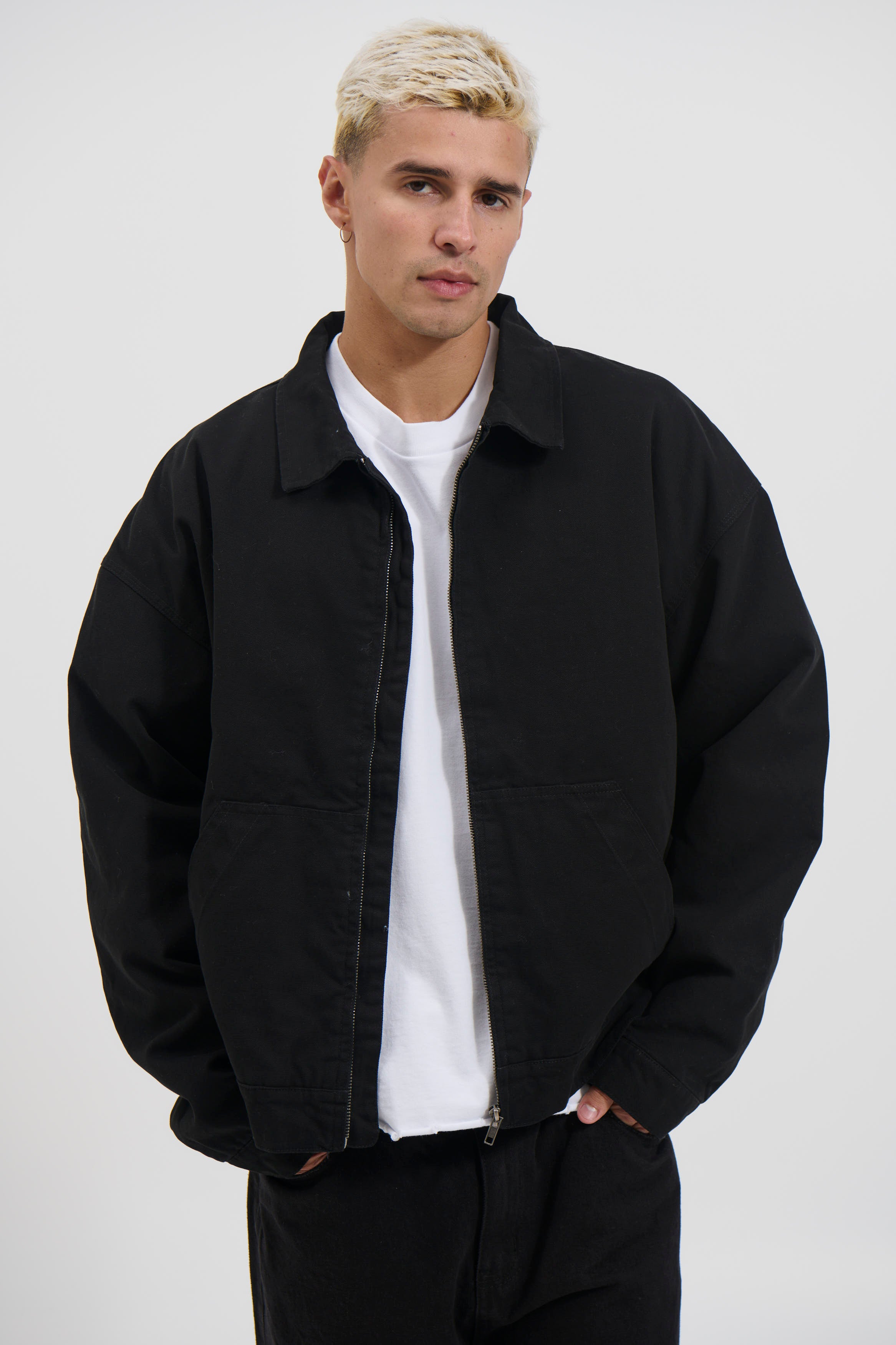 Collar Lined Jacket Black