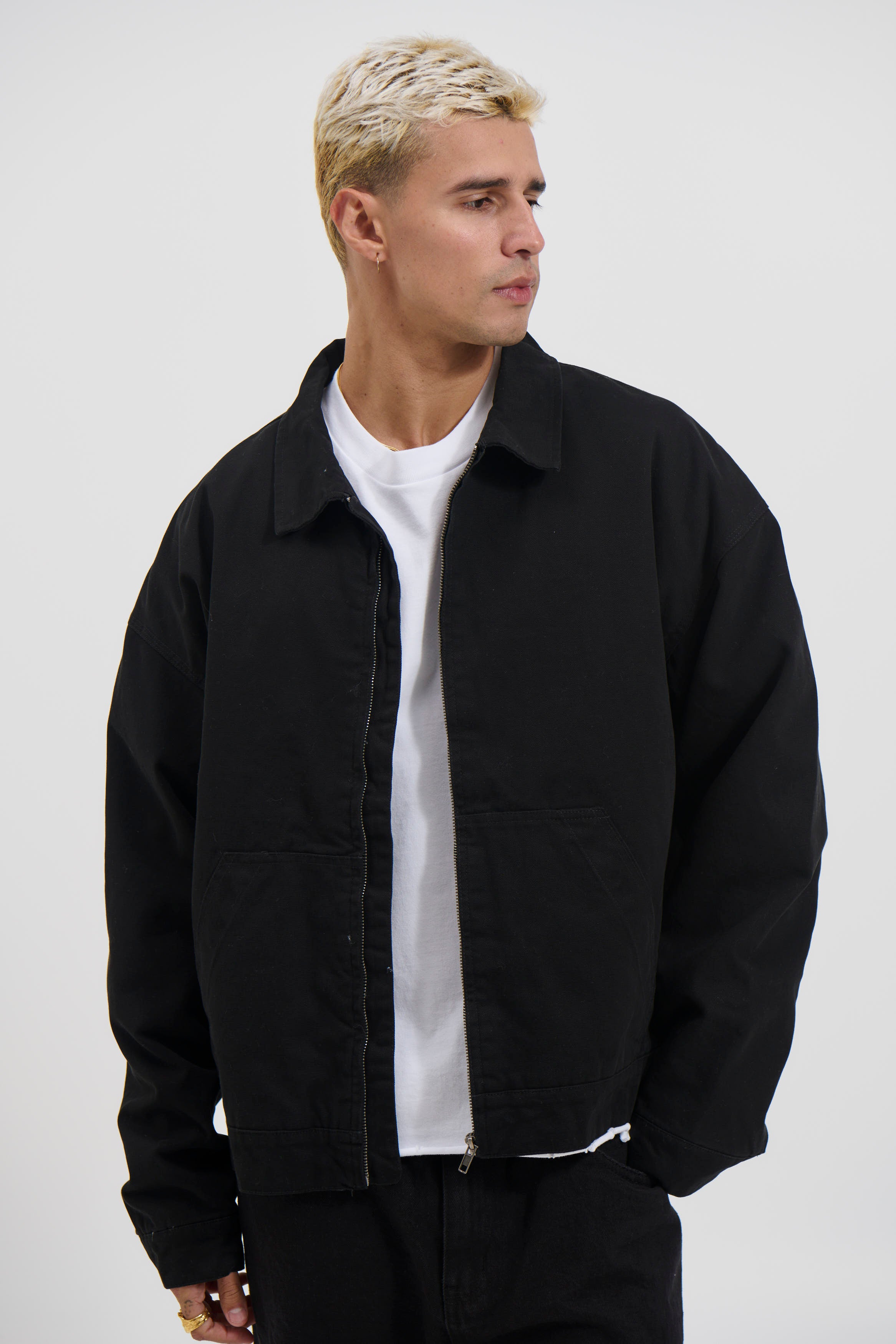 Collar Lined Jacket Black